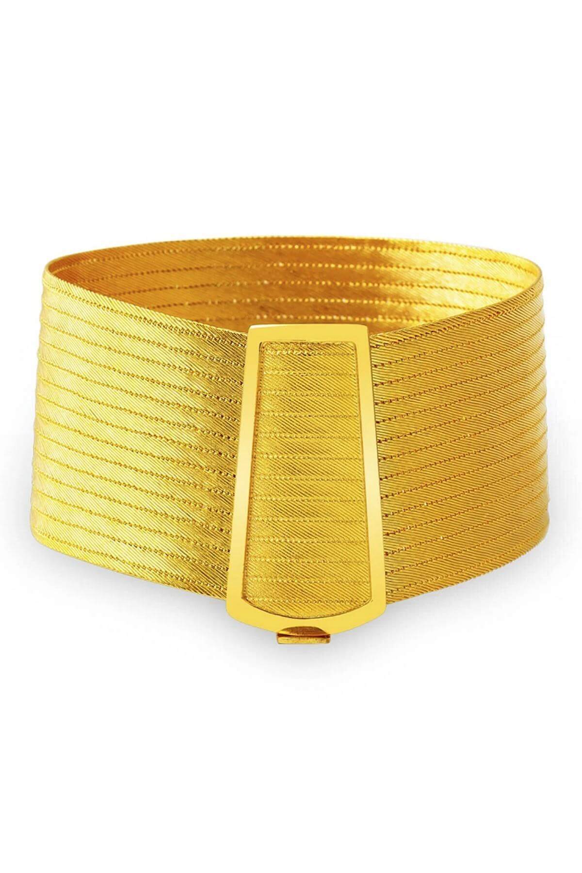 14 Ayar Altın Kadın Trabzon Hasır Bileklik