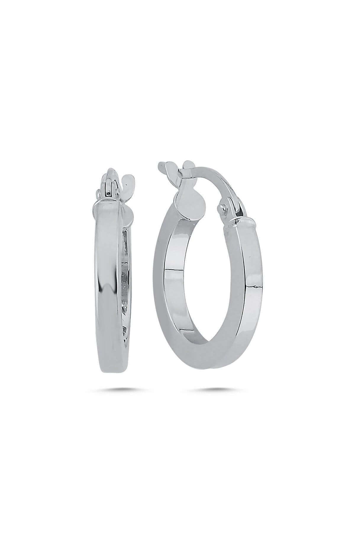 14 Ayar Altın Erkek Düz Halka Küpe