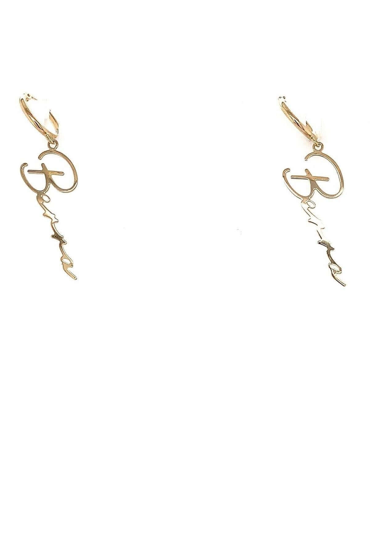 Zumrut Sarraf 14 Ayar Altin İsim Yazili Bayan Kupe