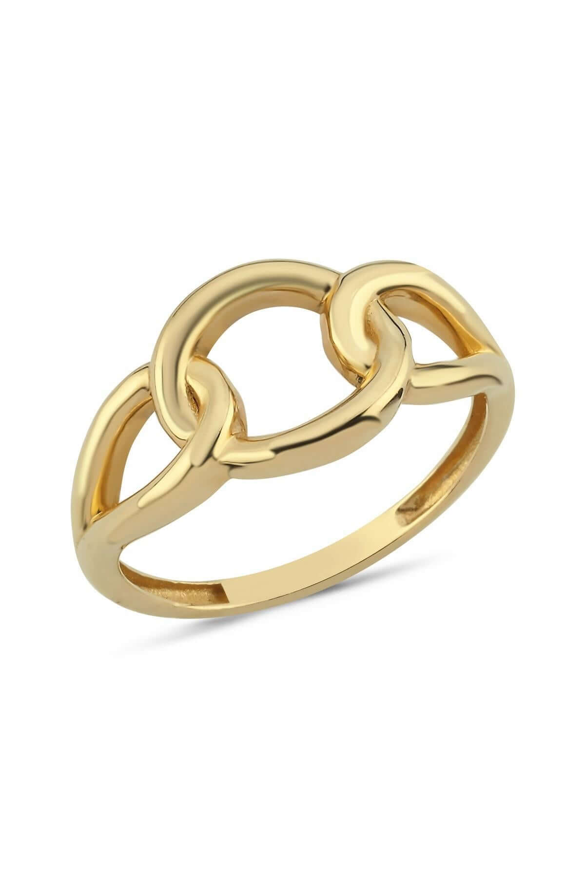 14 Ayar Altın Zincir Model Yüzük