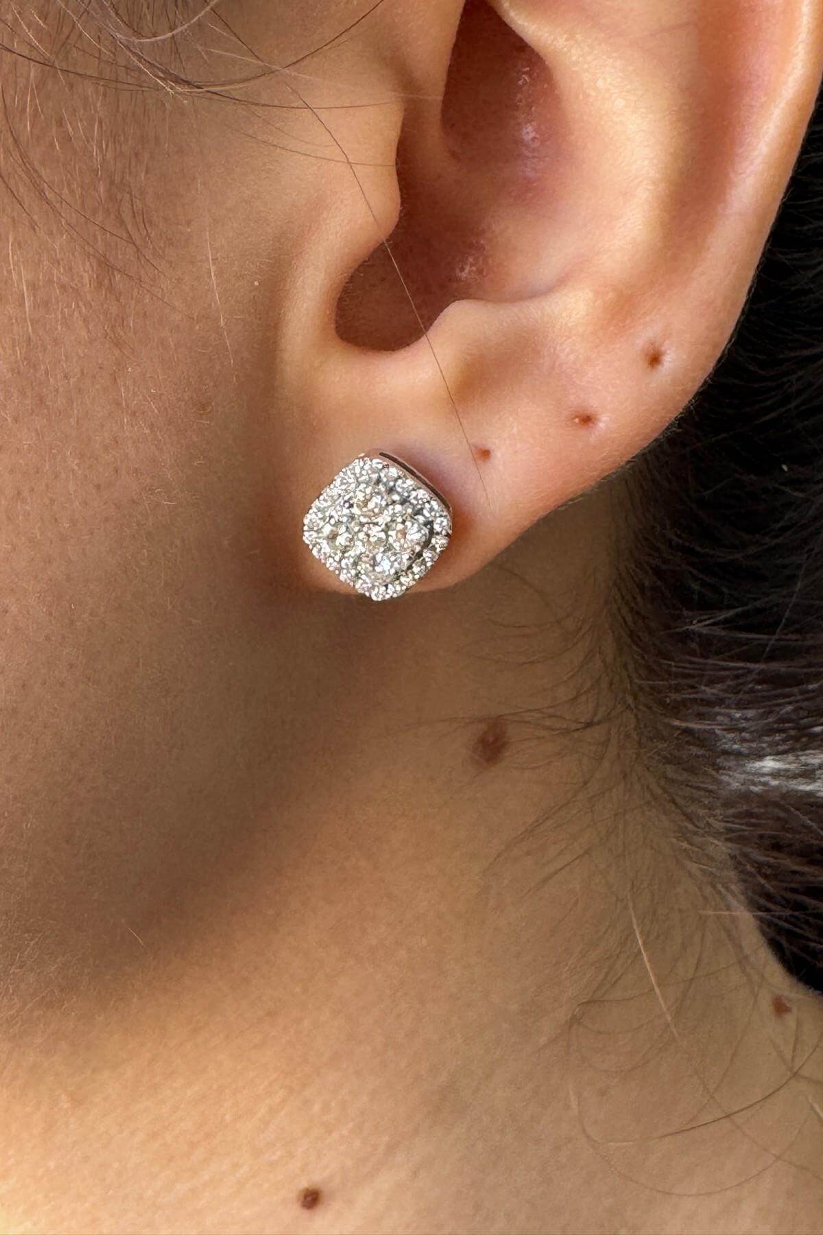 14 Ayar Altın 0,84 Karat Harmony Pırlanta Küpe