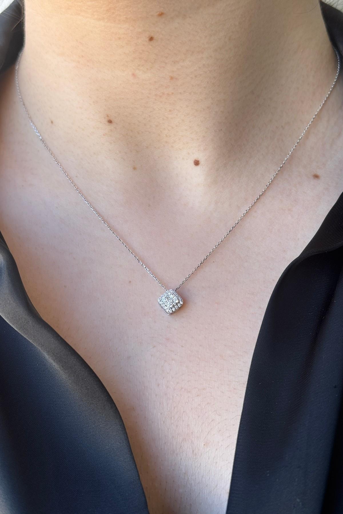 14 Ayar Altın 0,76 Karat Harmony Pırlanta Kolye Yüzük Küpe Üçlü Set