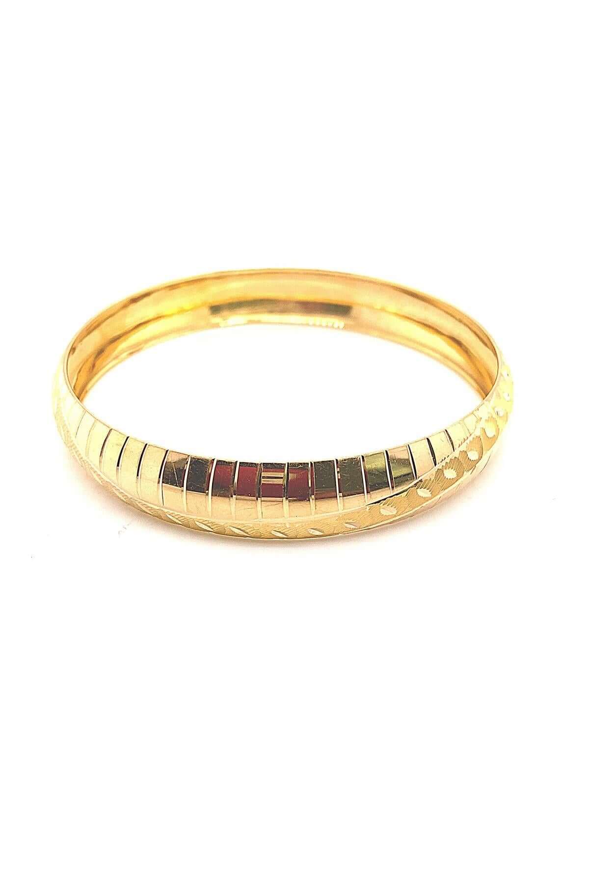 22 Ayar 10 Gr Yatırımlık Bilezik, şık tasarımıyla kadınlar için özel bir yatırım seçeneği.