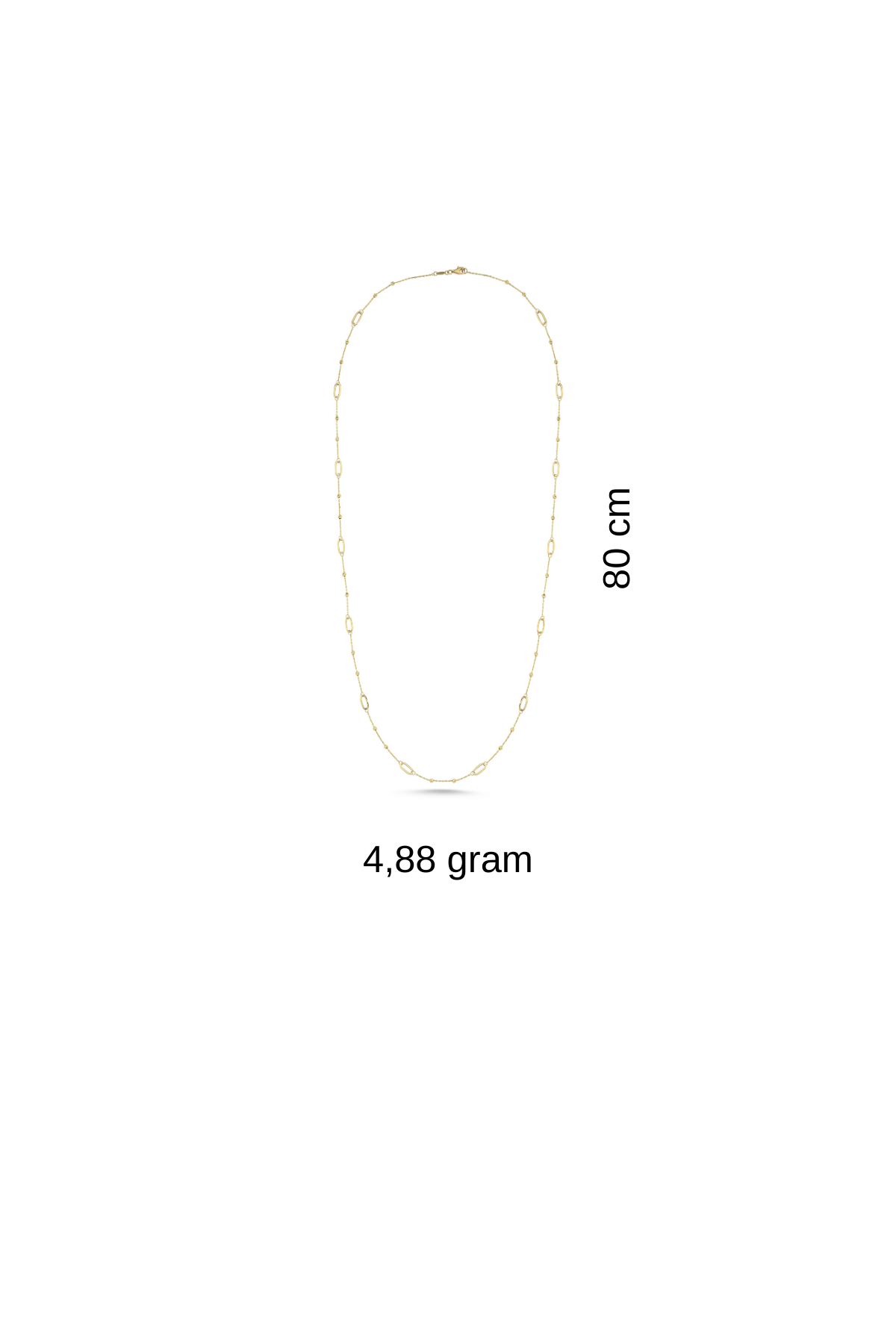 14 Ayar Altın Dorikalı Ataç Kolye