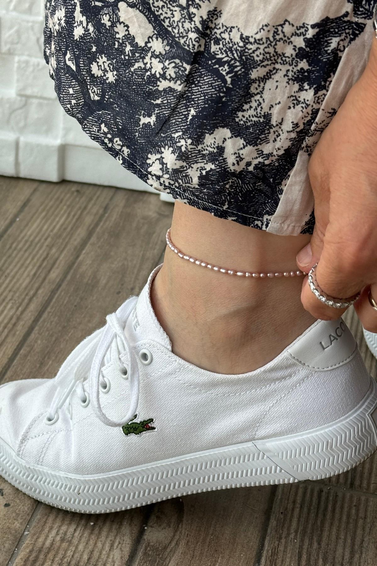 Pembe Çıtır Doğal inci Halhal