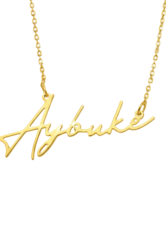 14 Ayar Altın İsim Kolye