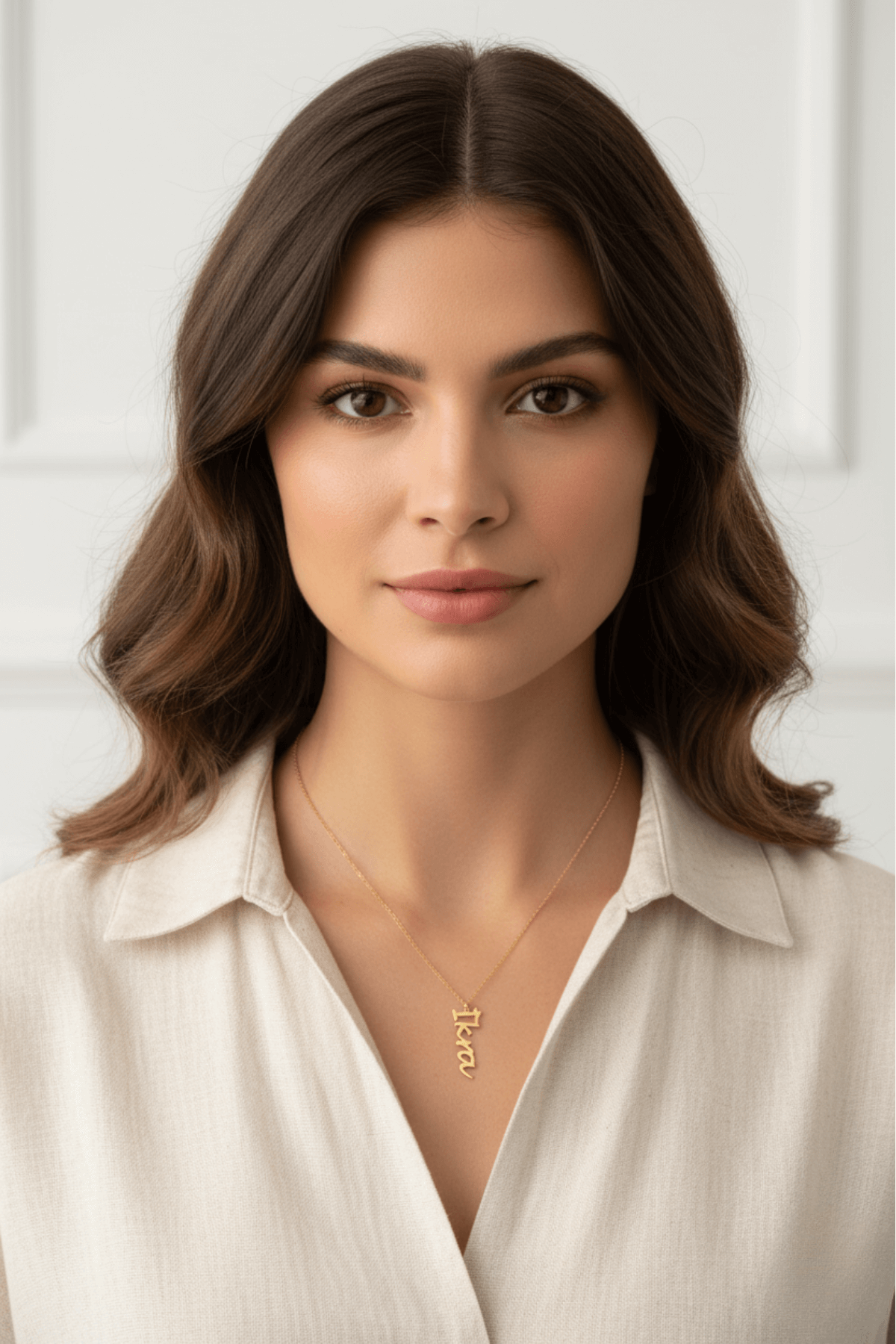 14 Ayar Altın İsim Kolye