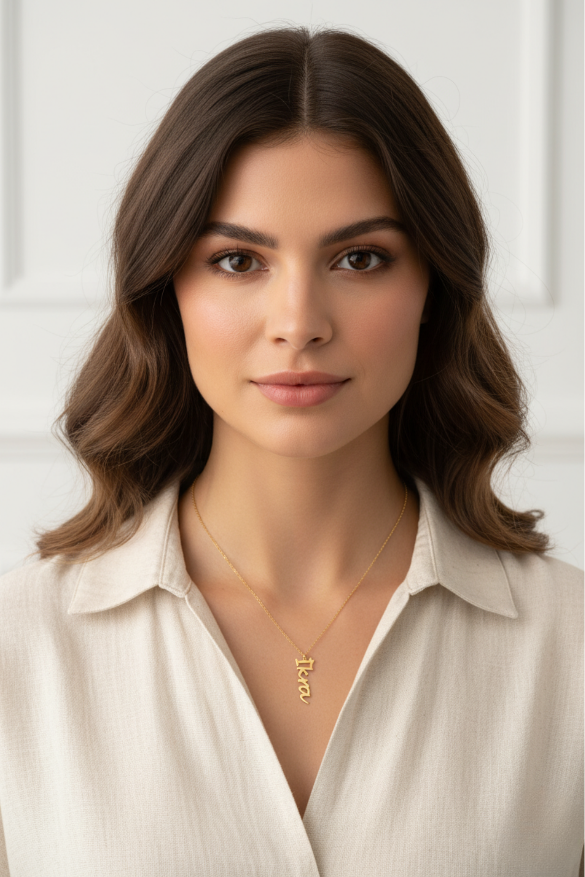 14 Ayar Altın İsim Kolye