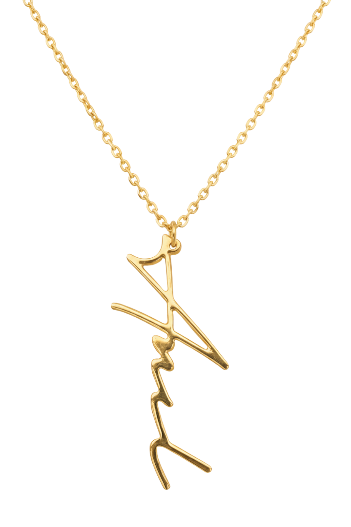 14 Ayar Altın İsim Kolye