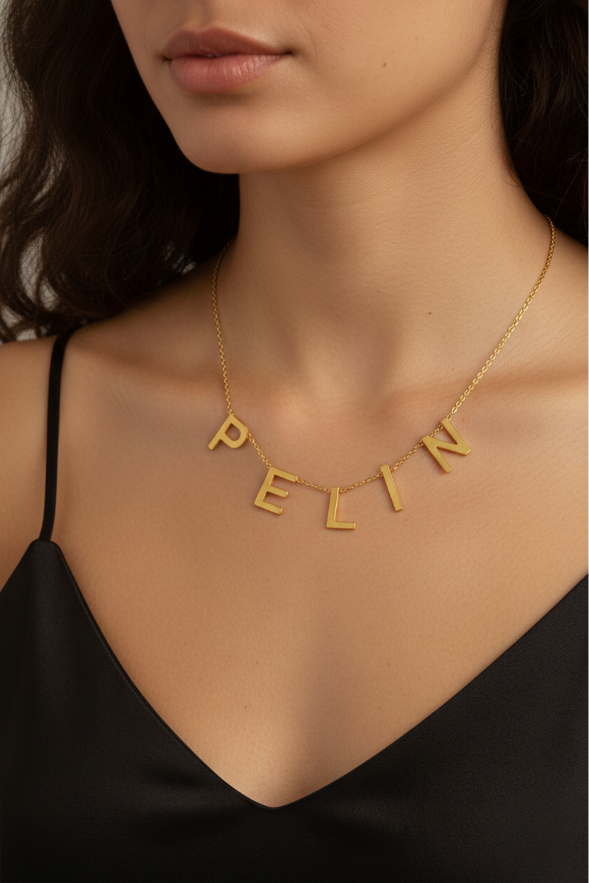 14 Ayar Altın İsim Kolye