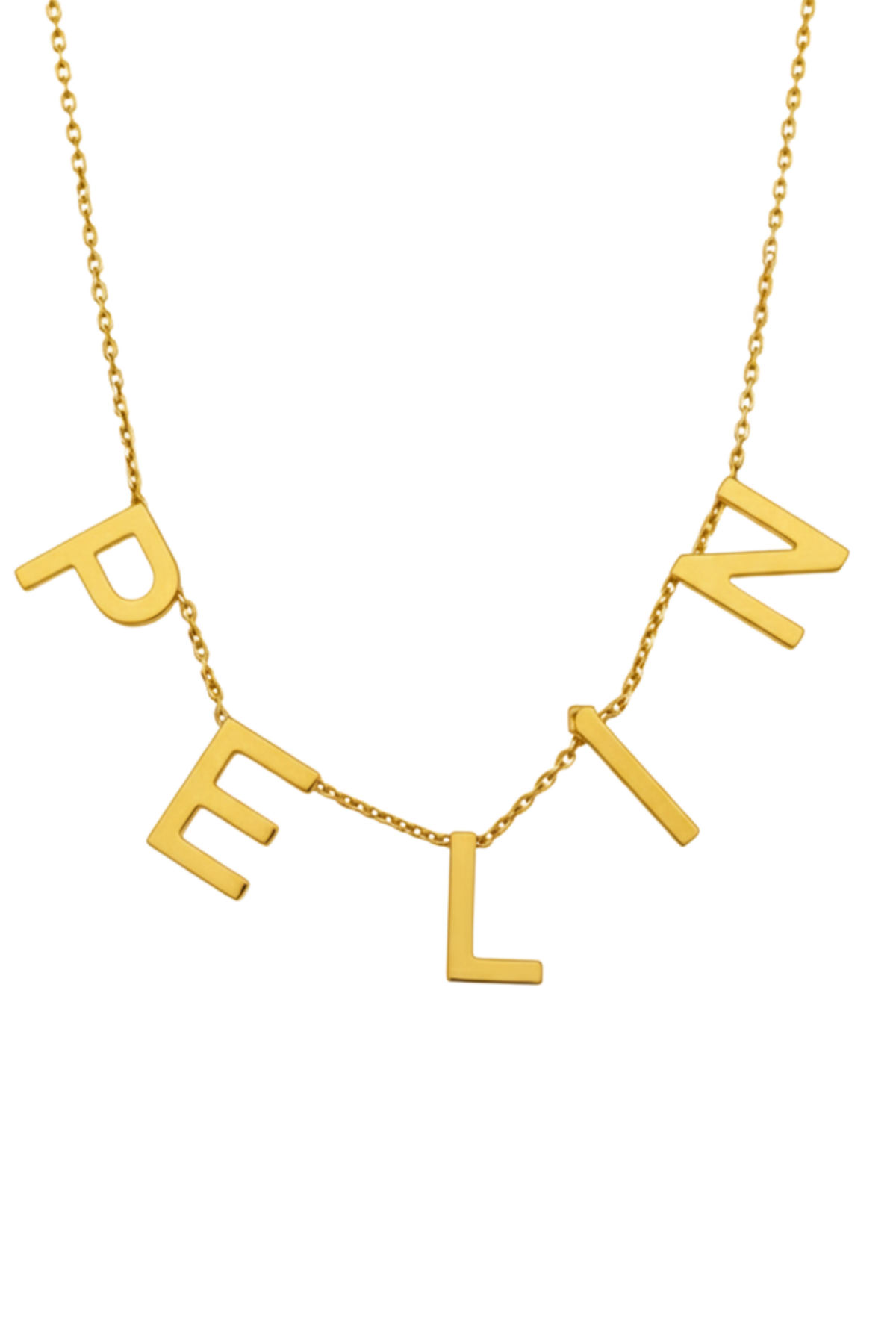 14 Ayar Altın İsim Kolye