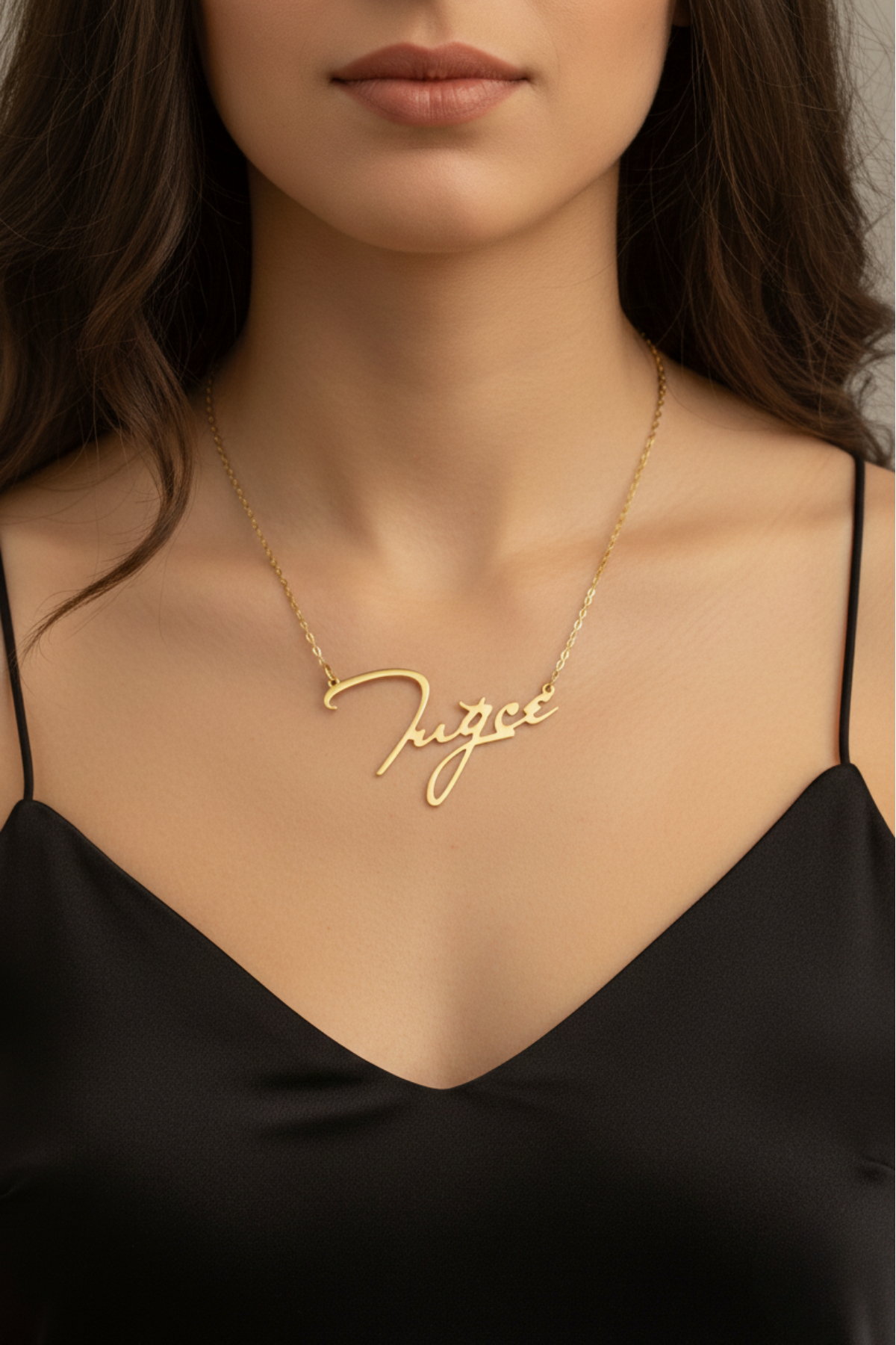 14 Ayar Altın İsim Kolye