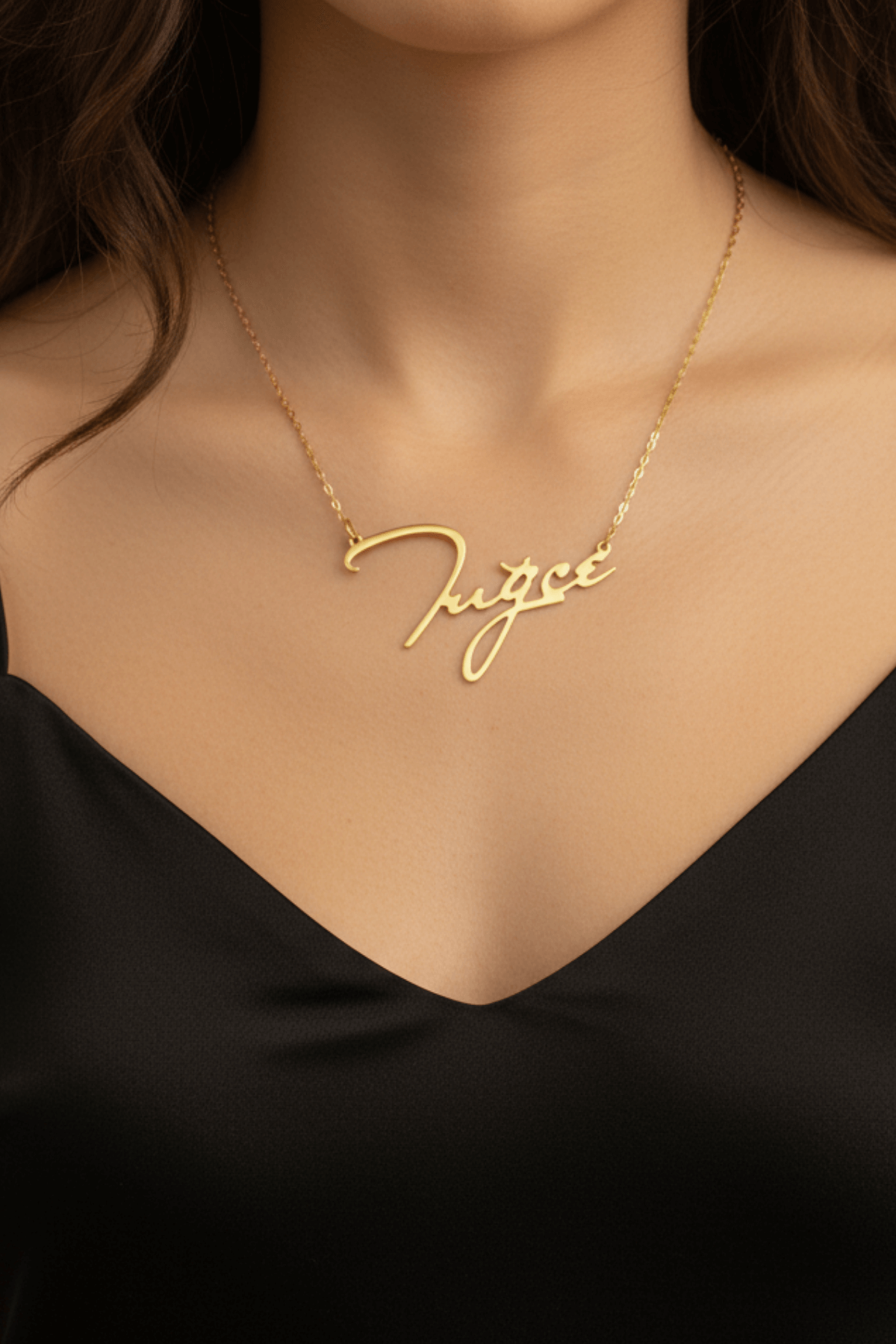 14 Ayar Altın İsim Kolye