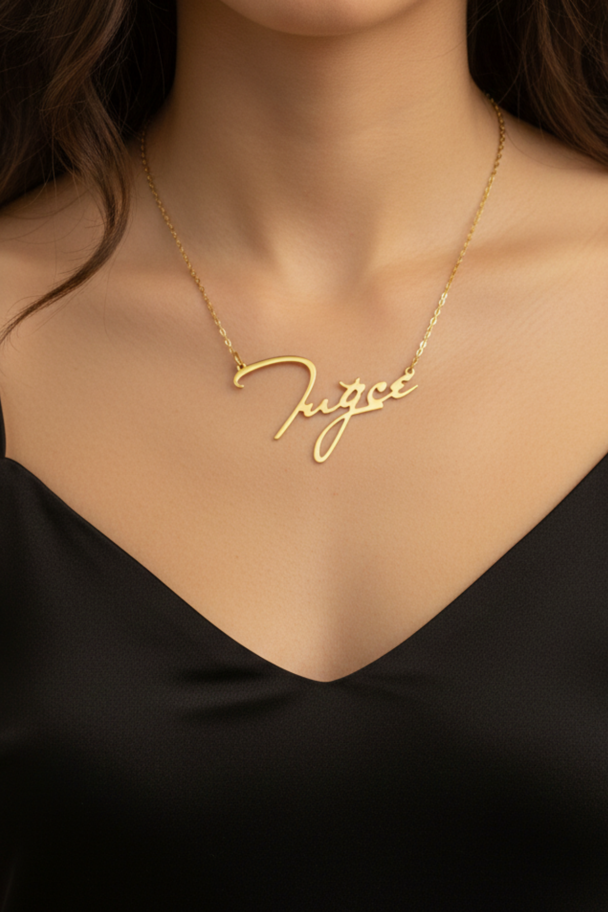 14 Ayar Altın İsim Kolye