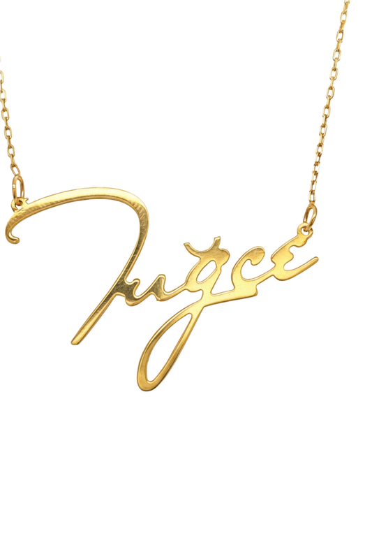 14 Ayar Altın İsim Kolye