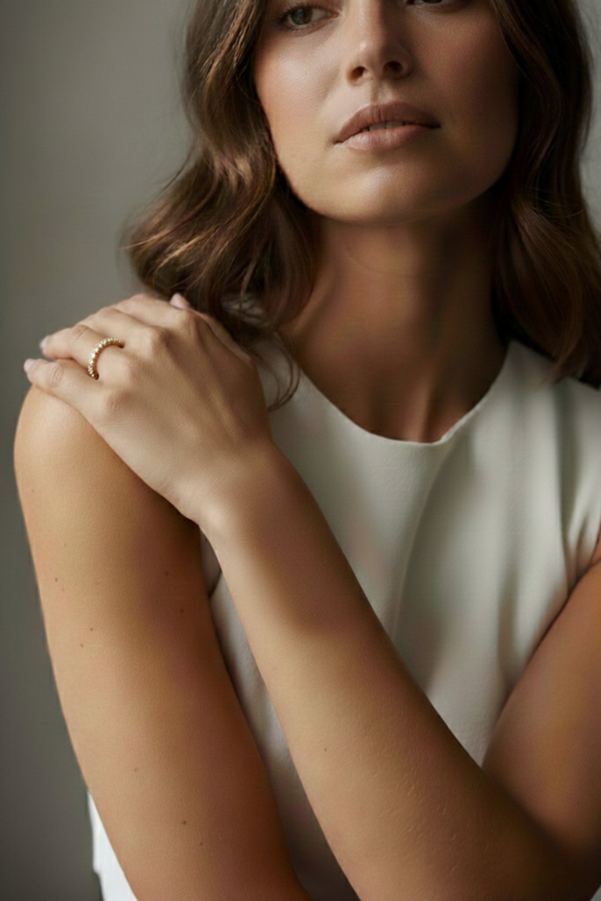 14 Ayar Altın Taşlı Tamtur Yüzük