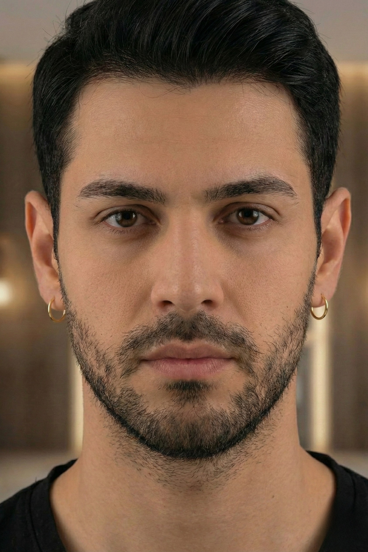 14 Ayar Altın Düz Halka Küpe