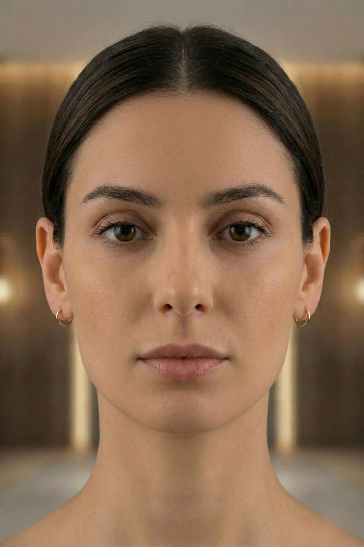 14 Ayar Altın Düz Halka Küpe