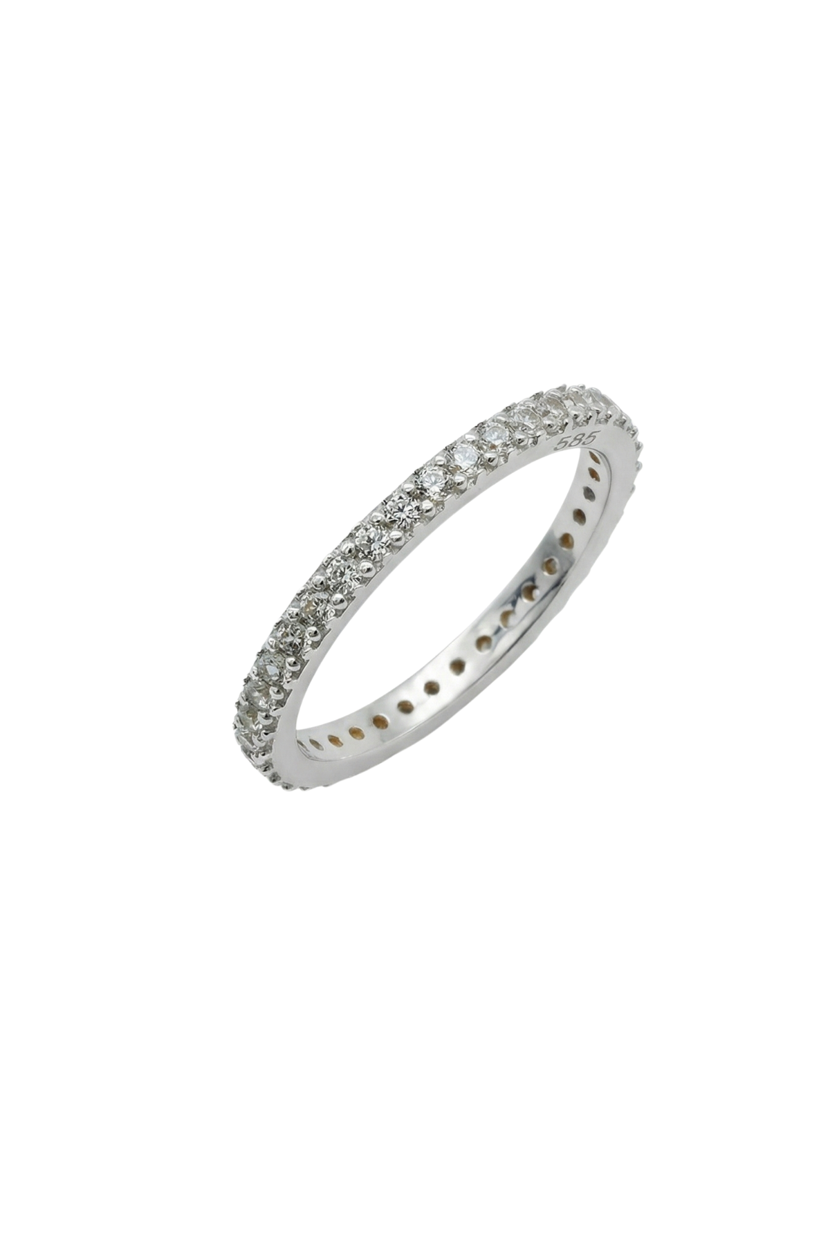 14 Ayar Altın Taşlı Tamtur Yüzük