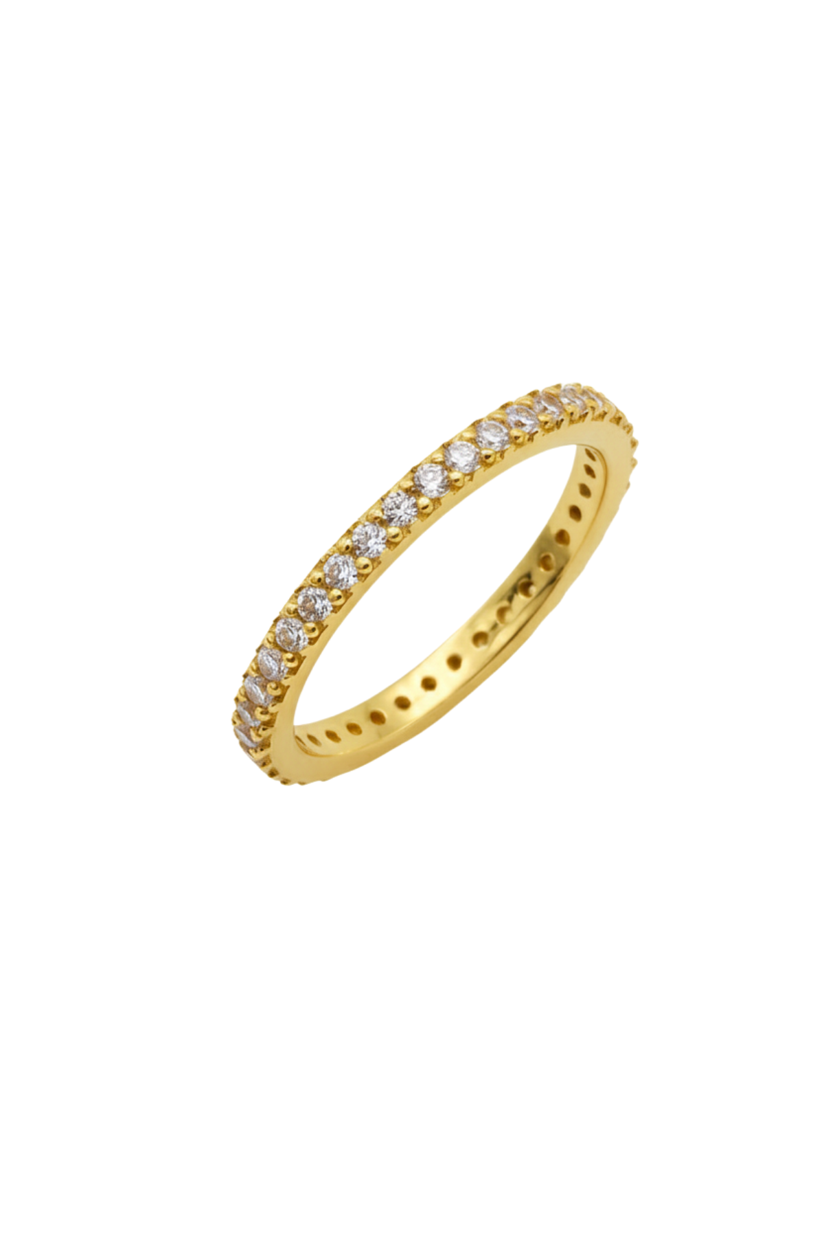 14 Ayar Altın Taşlı Tamtur Yüzük