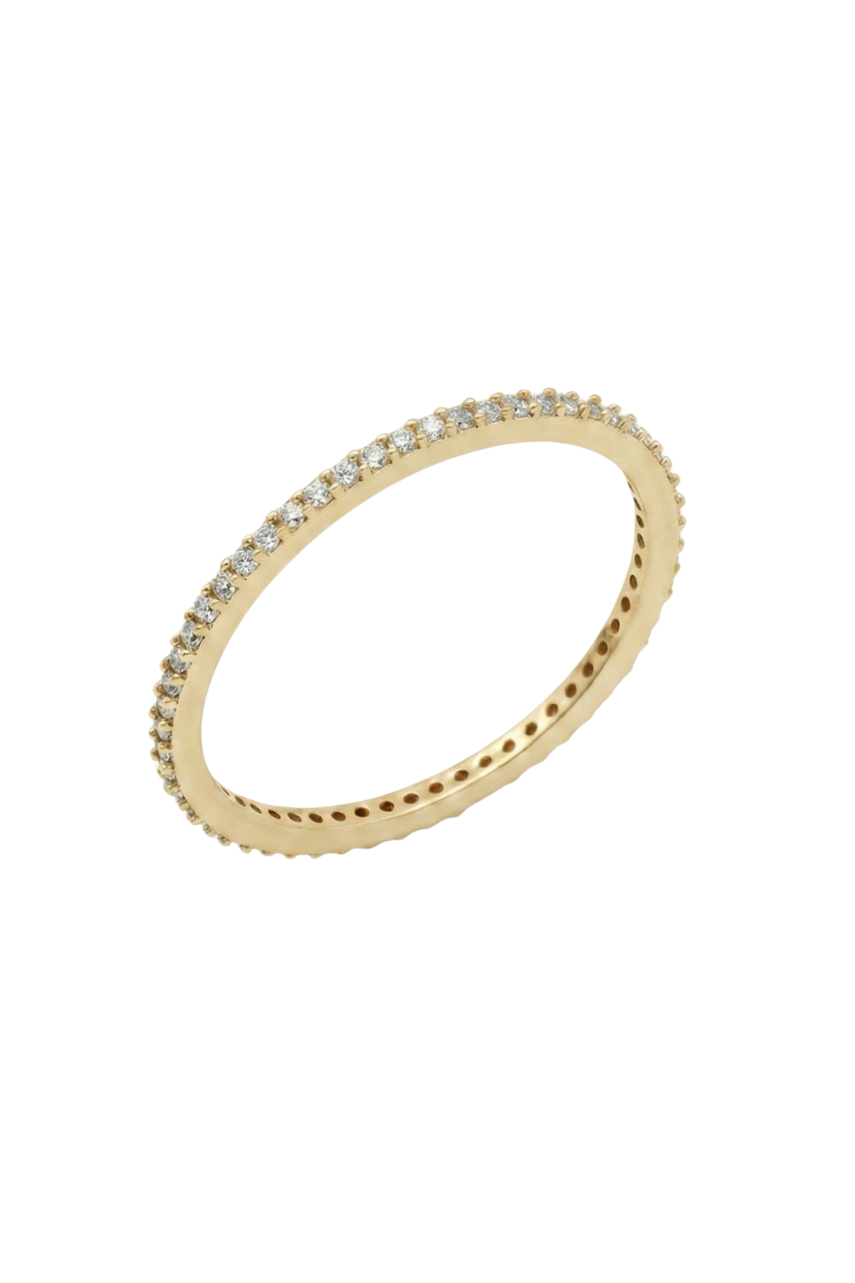 14 Ayar Altın Taşlı Tamtur Yüzük