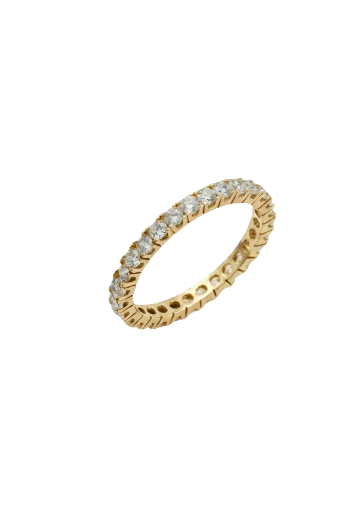 14 Ayar Altın Taşlı Tamtur Yüzük