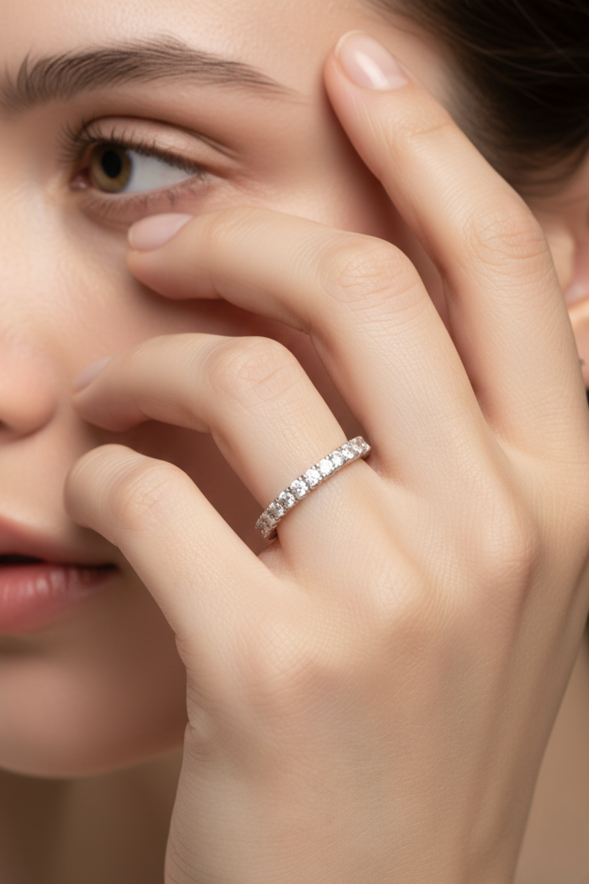 14 Ayar Altın Taşlı Tamtur Yüzük