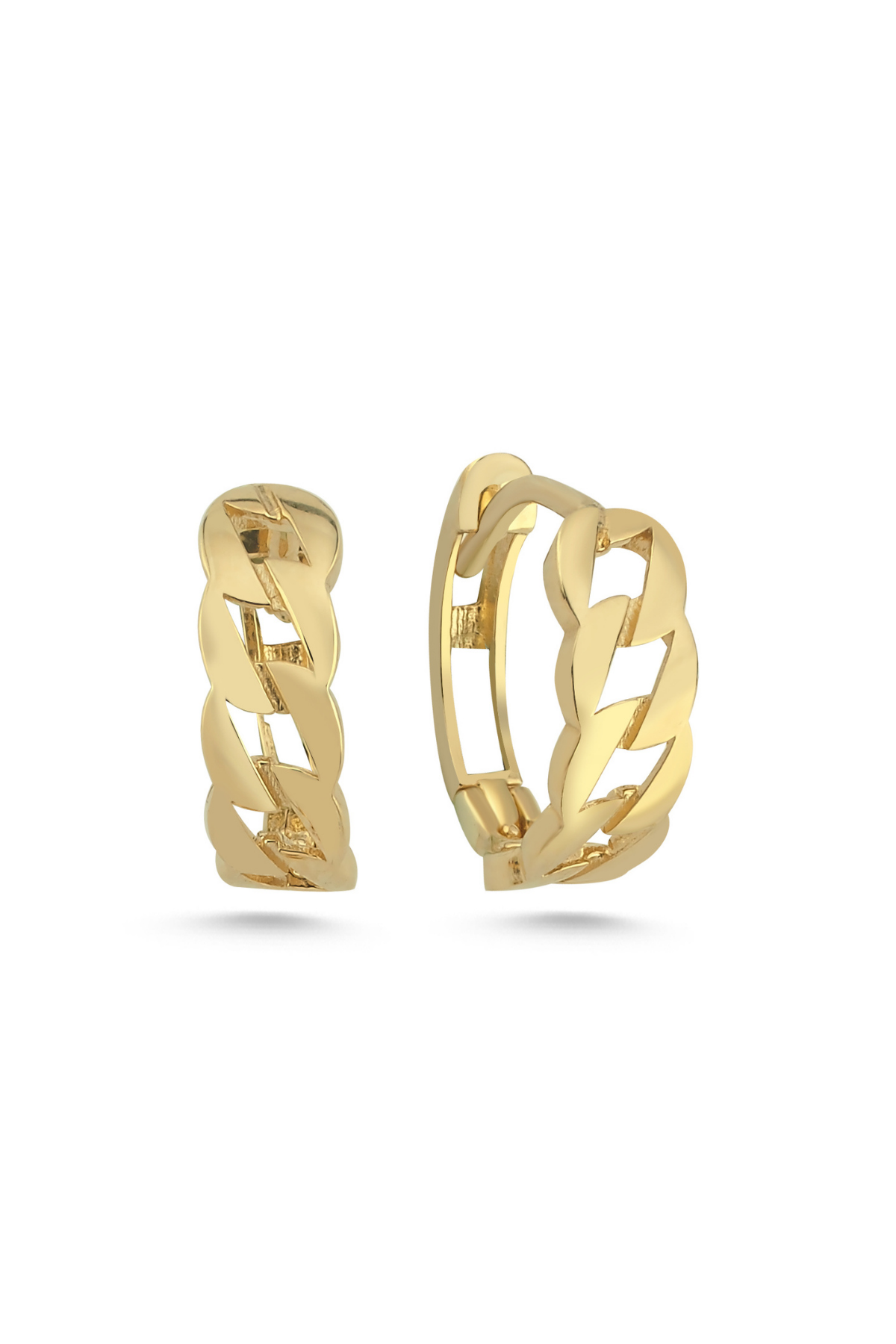 14 Ayar Altın Gurmet Halka Küpe