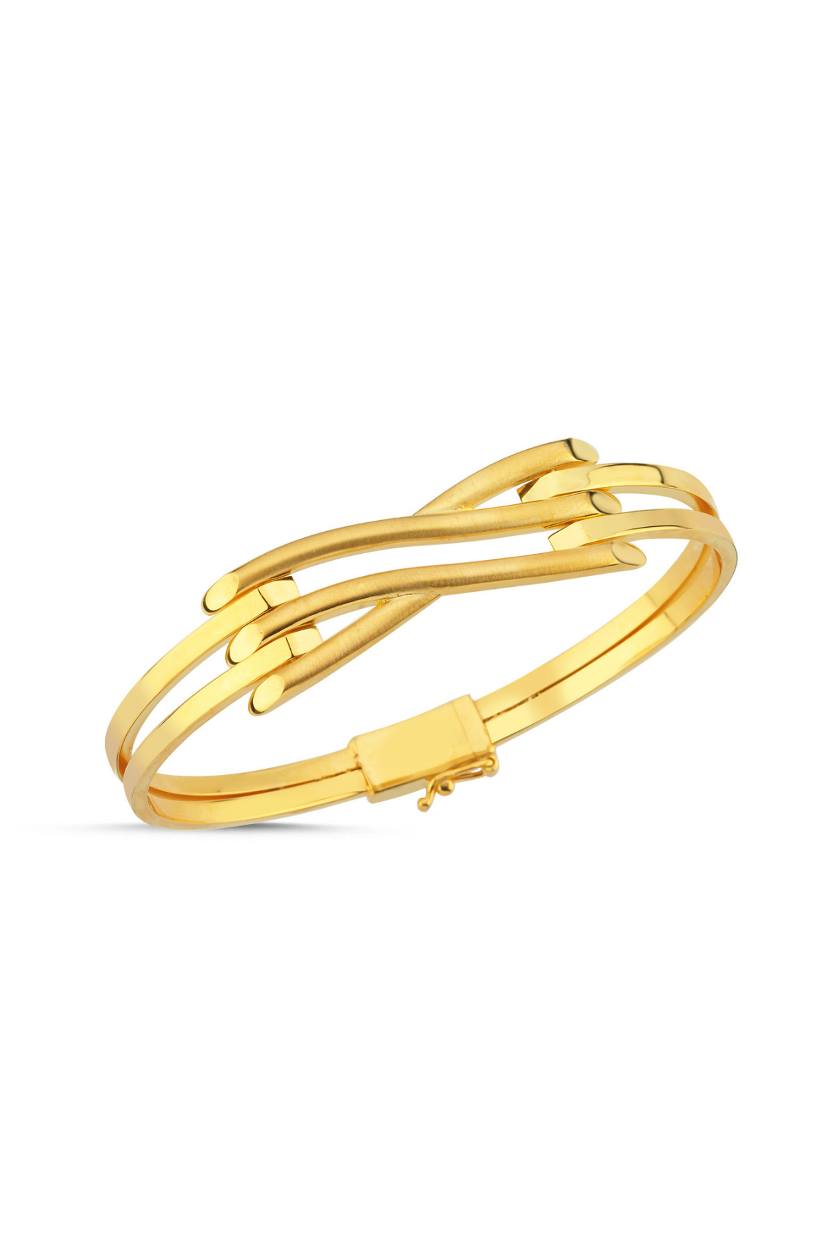 14 Ayar Altın 3 Sıra Kaburga Bileklik