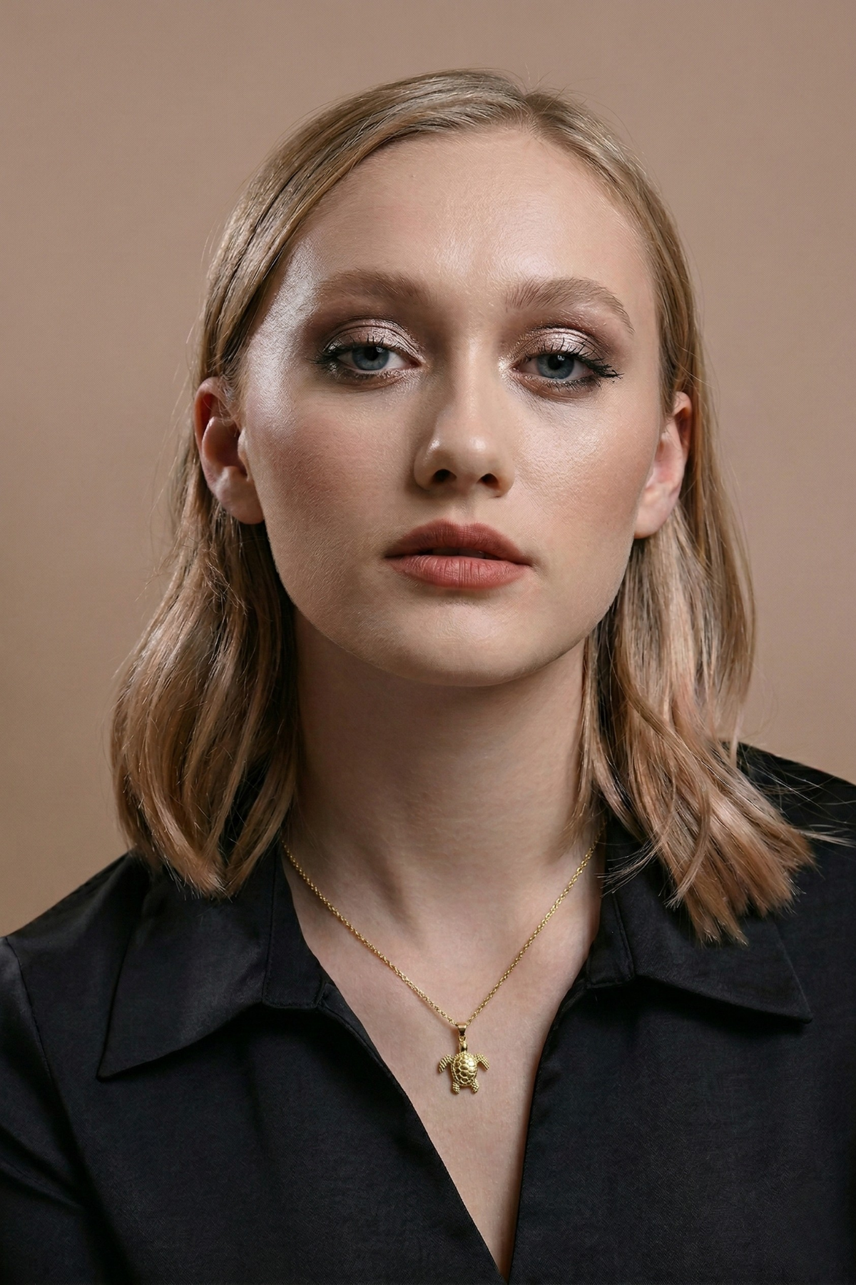 14 Ayar Altın Kaplumbağa Kolye