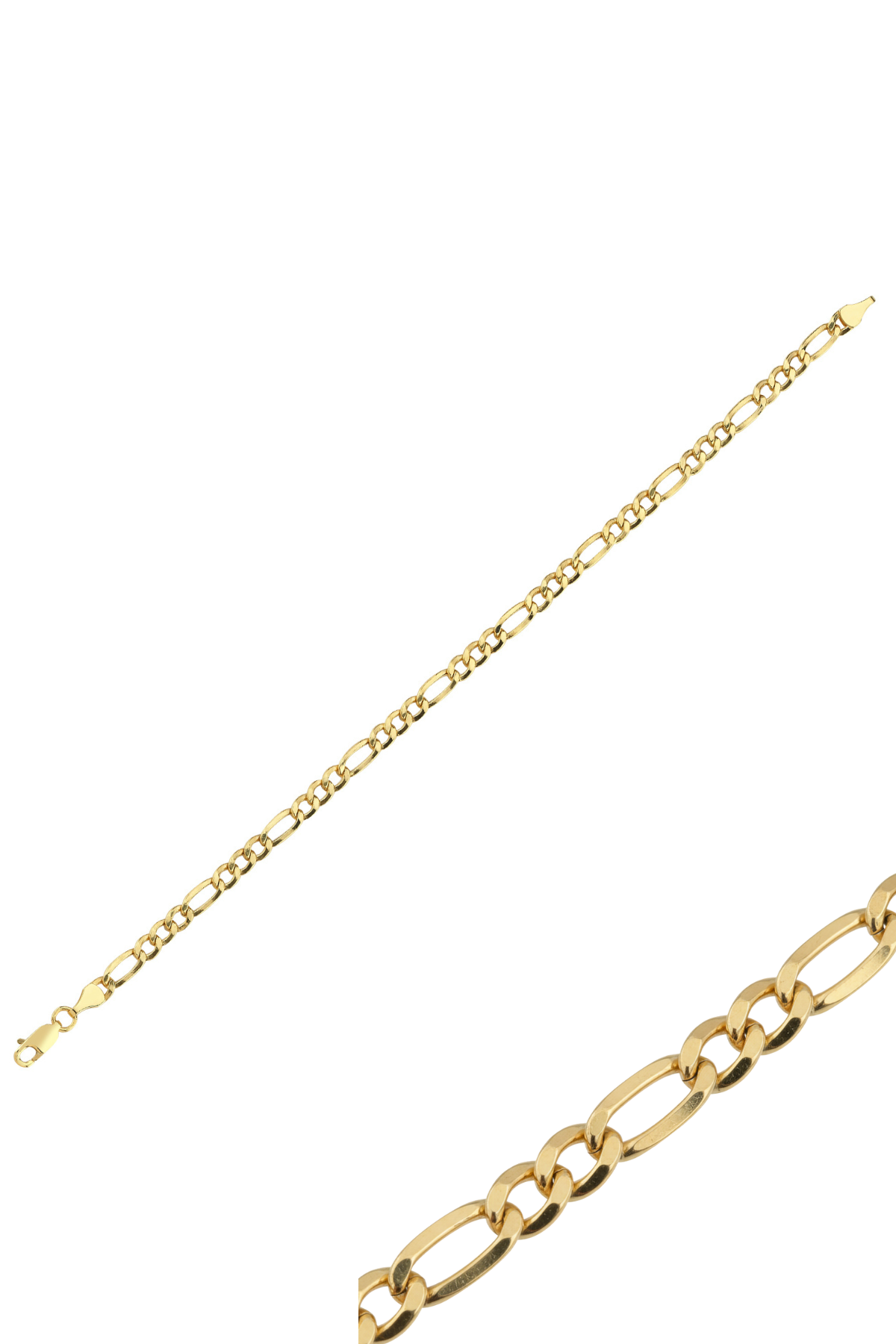 14 Ayar Altın Figaro Zincir Bileklik