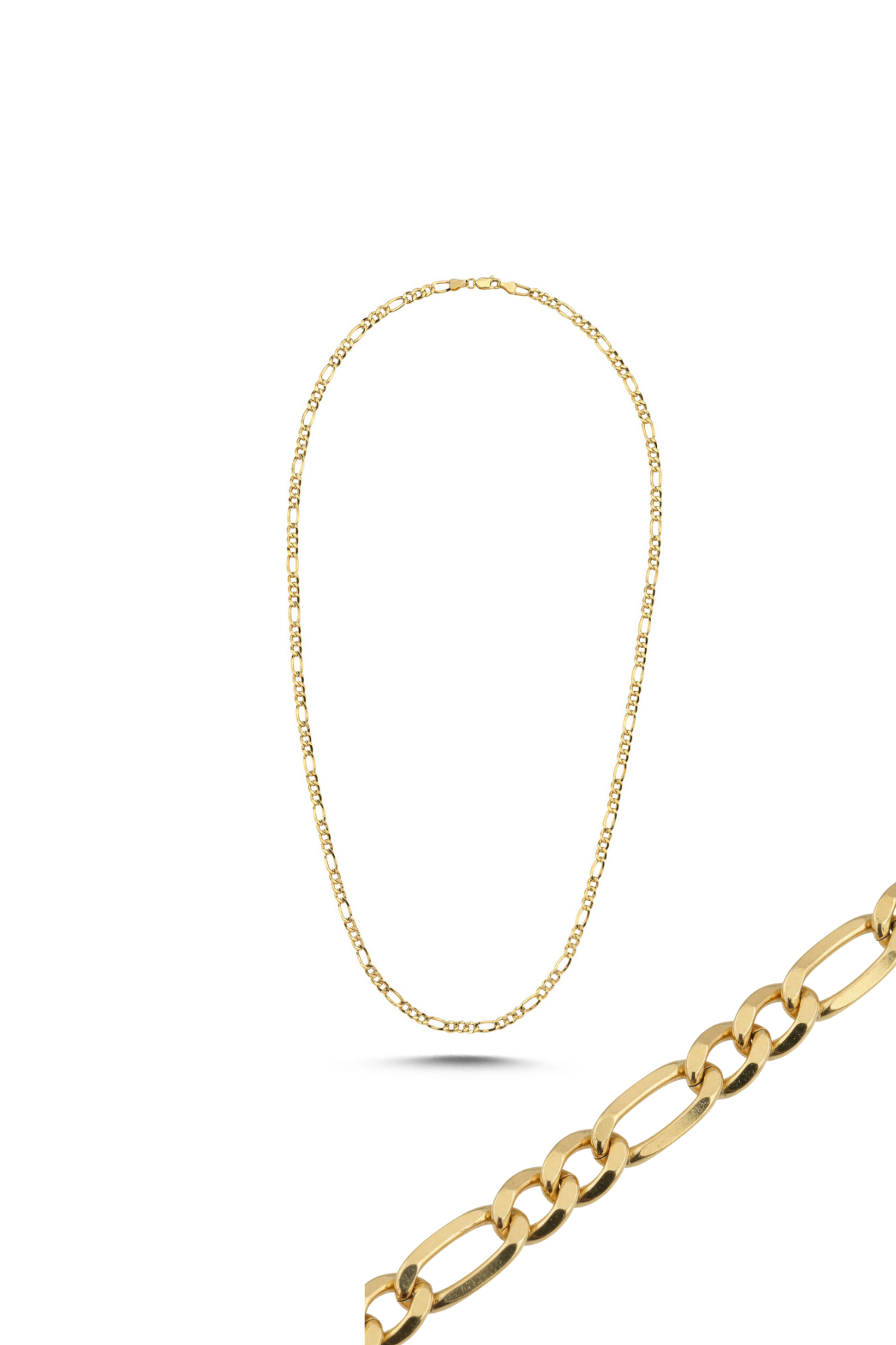 14 Ayar Altın Figaro Erkek Zincir