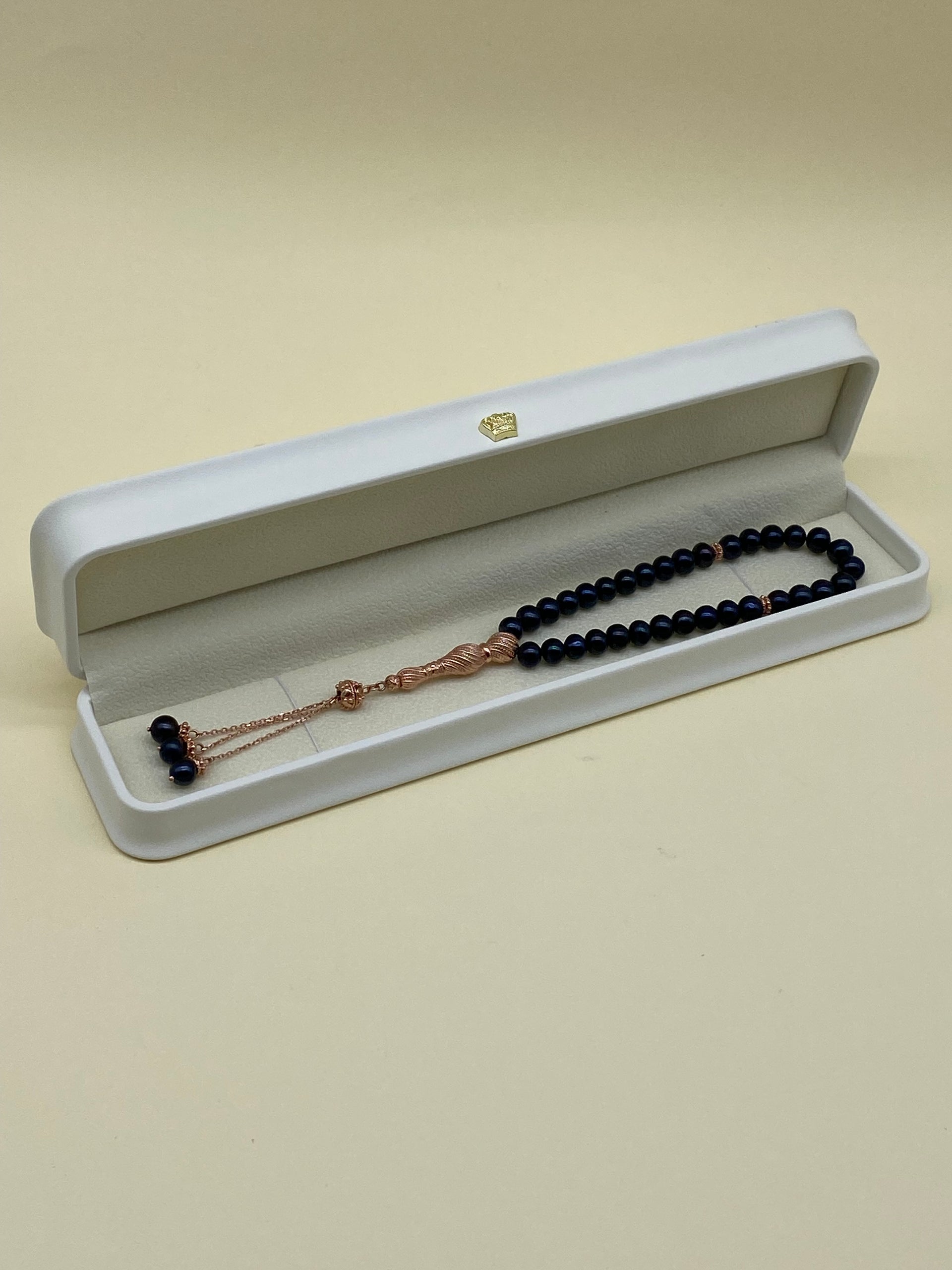 Siyah Doğal İnci Püsküllü Tespih