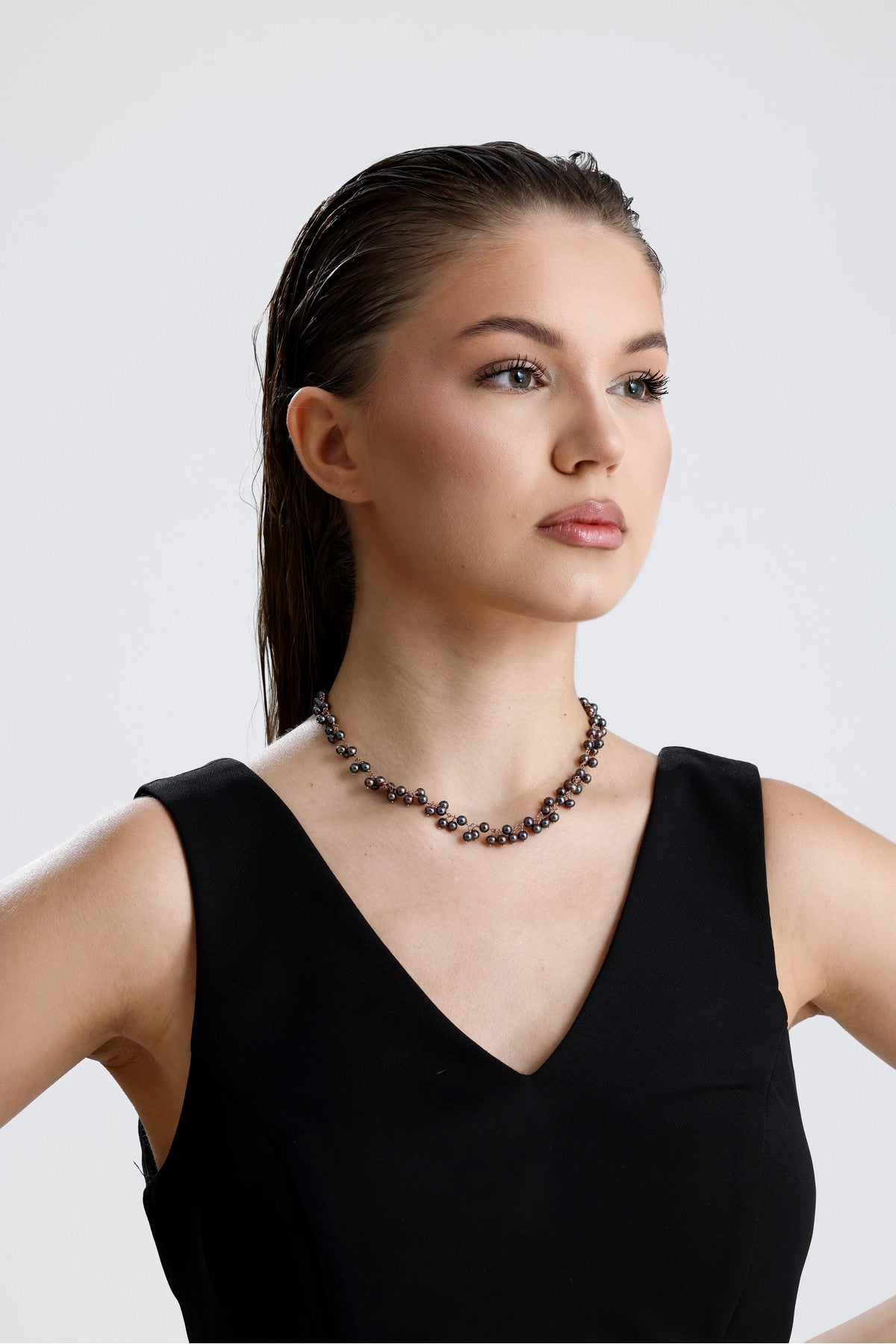 Sallantılı Doğal İnci Kolye