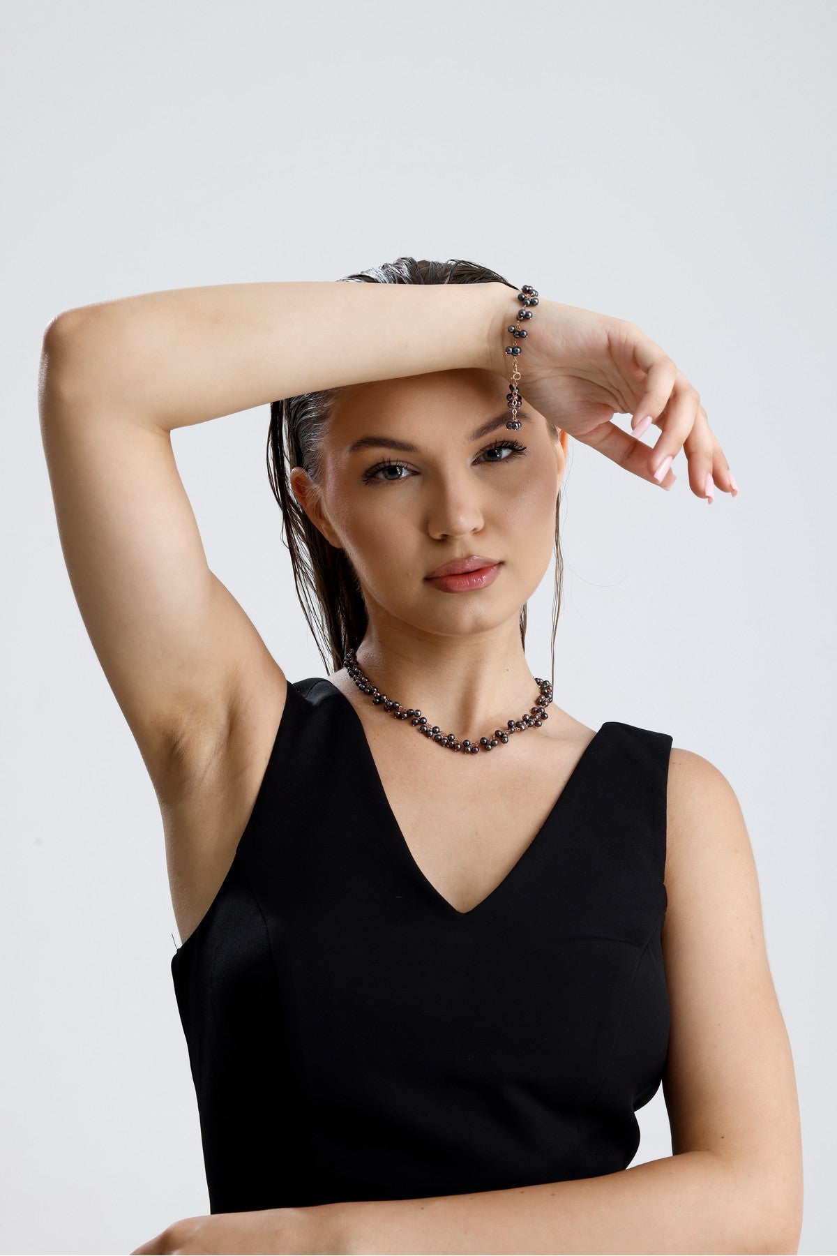 Sallantılı Doğal İnci Kolye