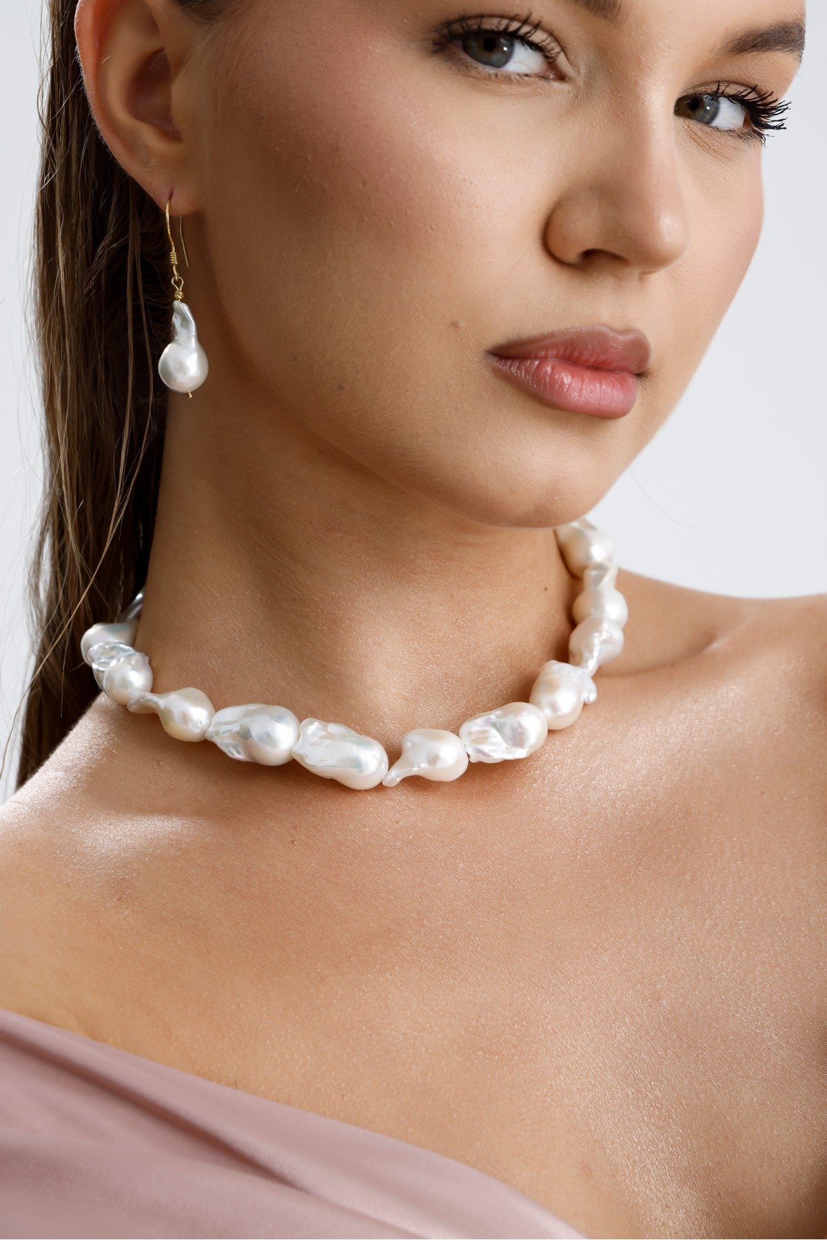 Barok İnci Dorikalı Küpe