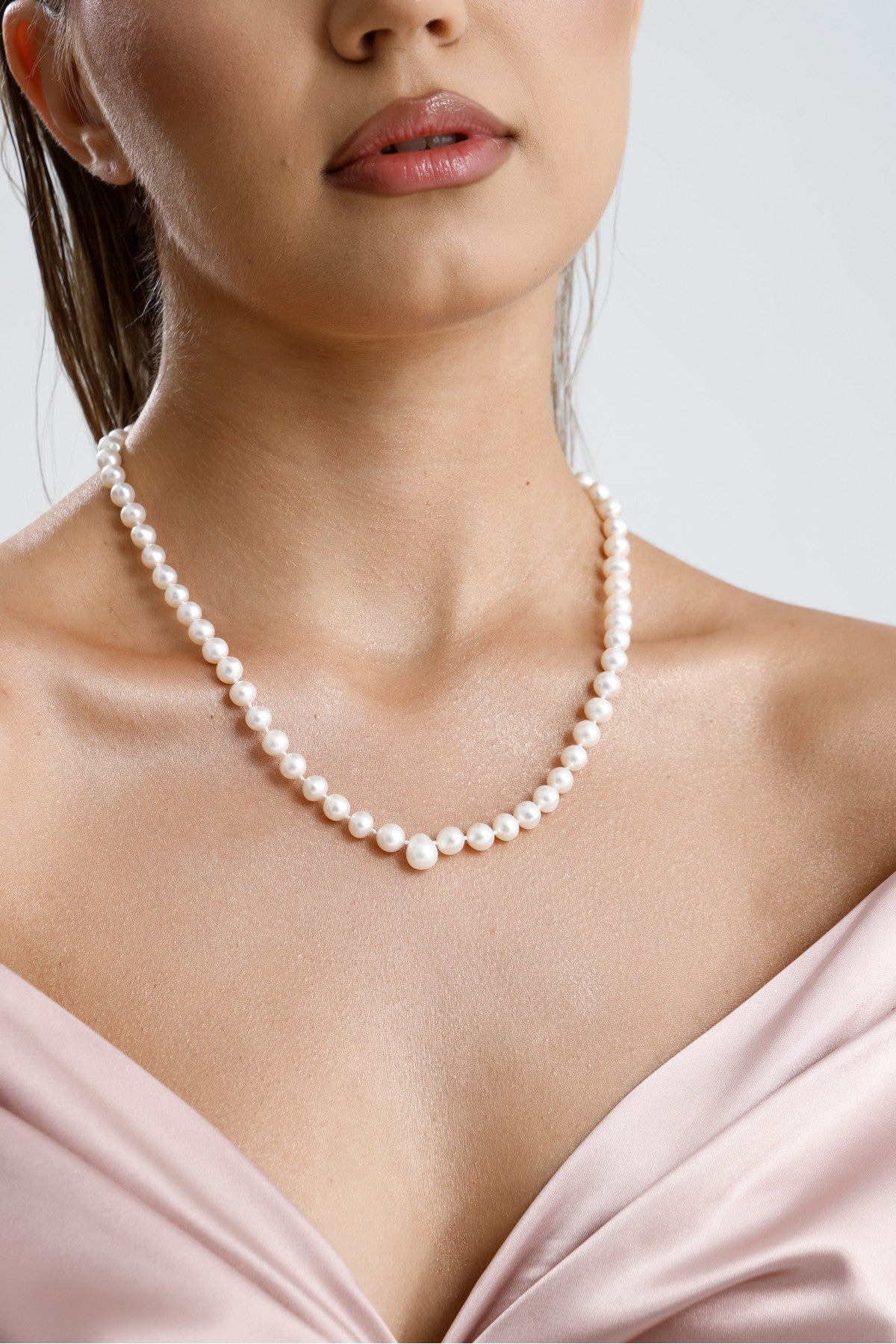 Beyaz Damla İnci Kolye