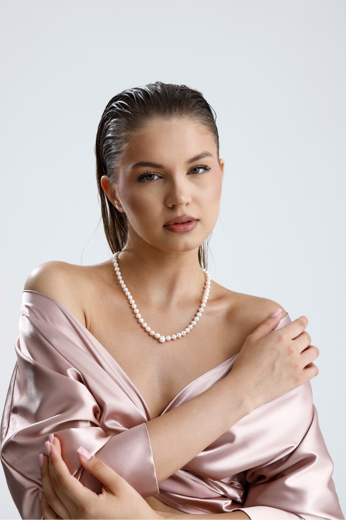 Beyaz Damla İnci Kolye