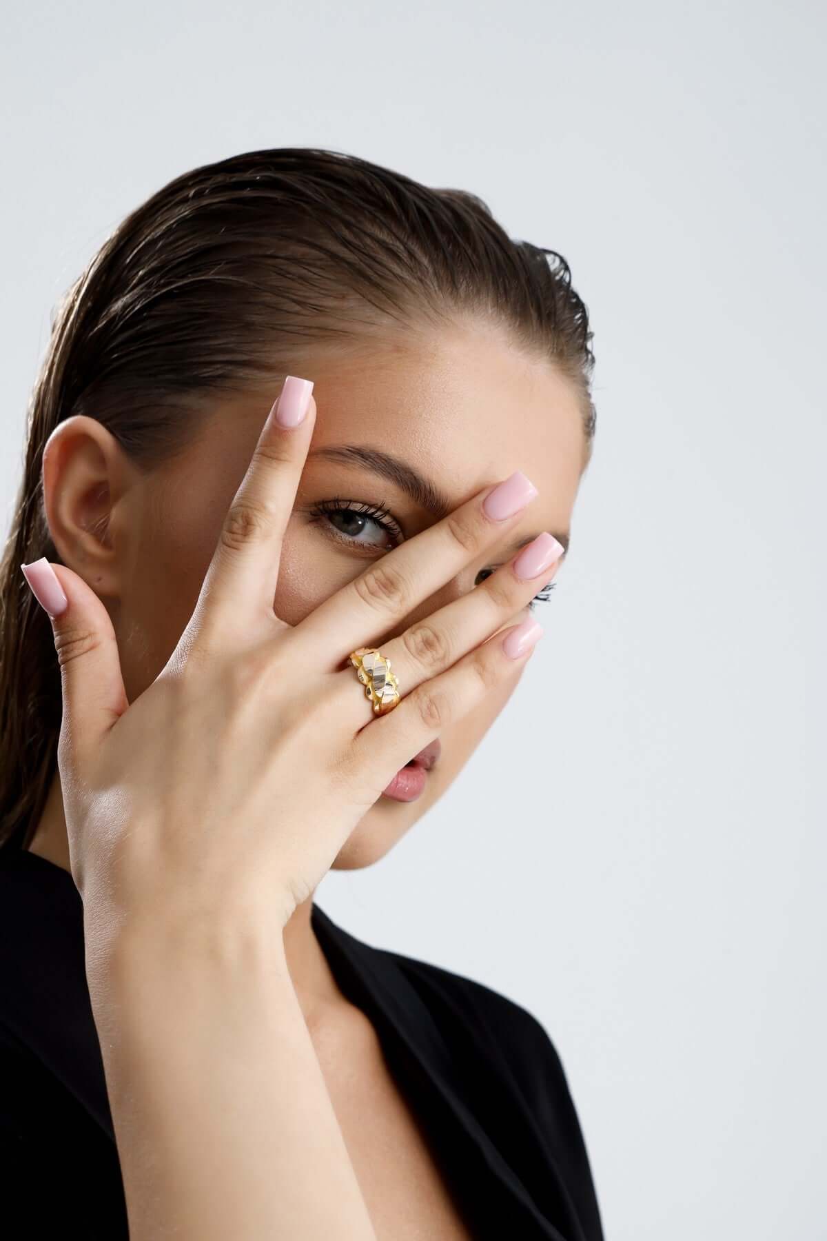 14 Ayar Altın Burma Yüzük