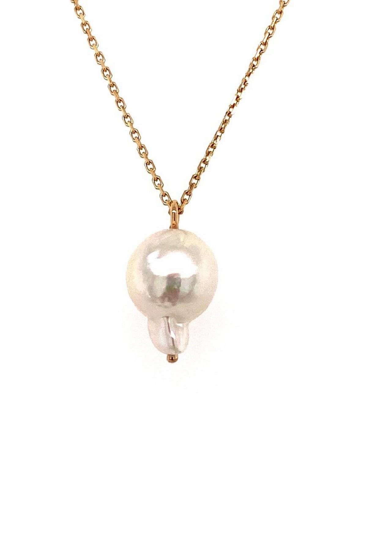 Zincirli Barok Doğal İnci Kolye