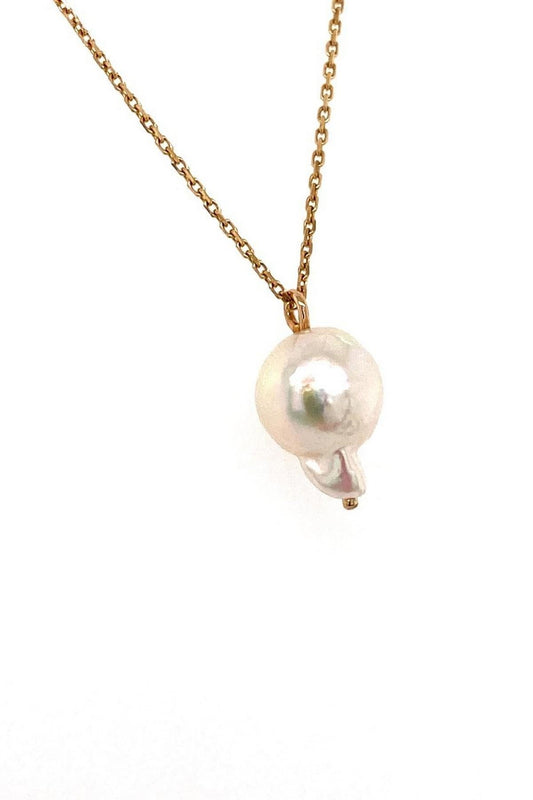 Zincirli Barok Doğal İnci Kolye