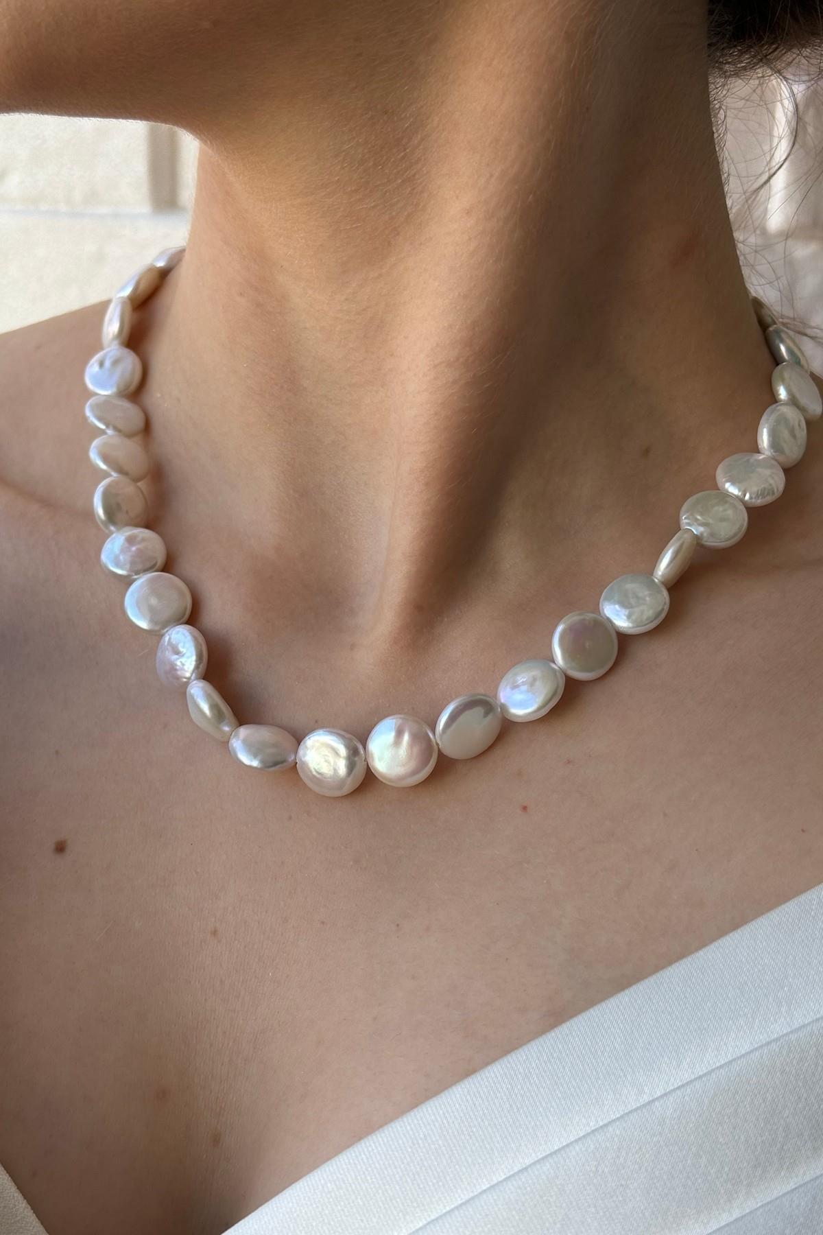 Para İnci Kolye Bileklik Küpe Üçlü Set