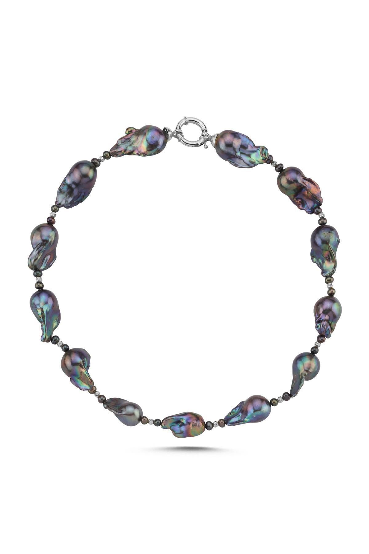 Barok Doğal İnci Dorika Toplu Kolye