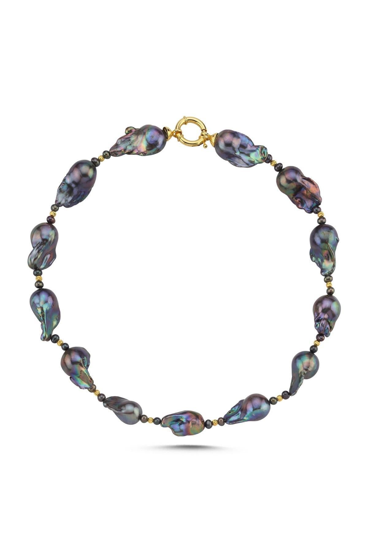 Barok Doğal İnci Dorika Toplu Kolye