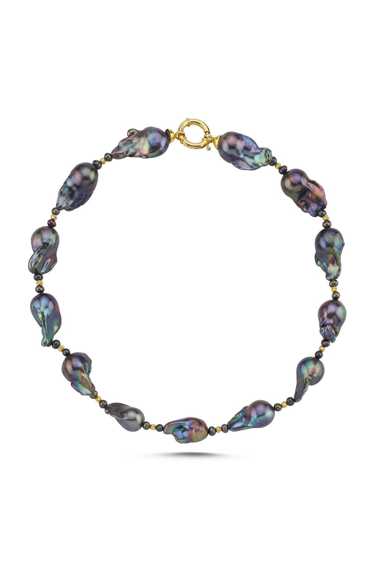 Barok Doğal İnci Dorika Toplu Kolye