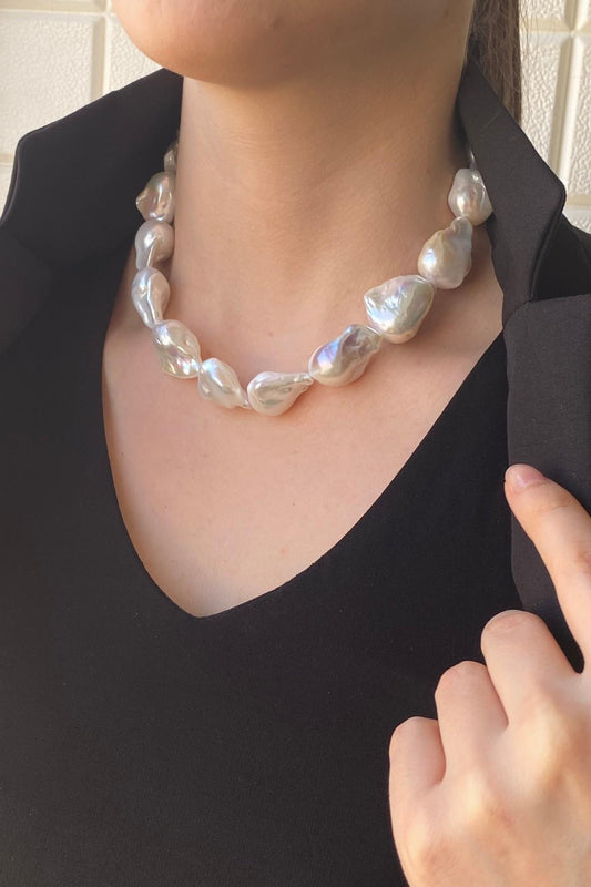 Barok Doğal İnci Kolye