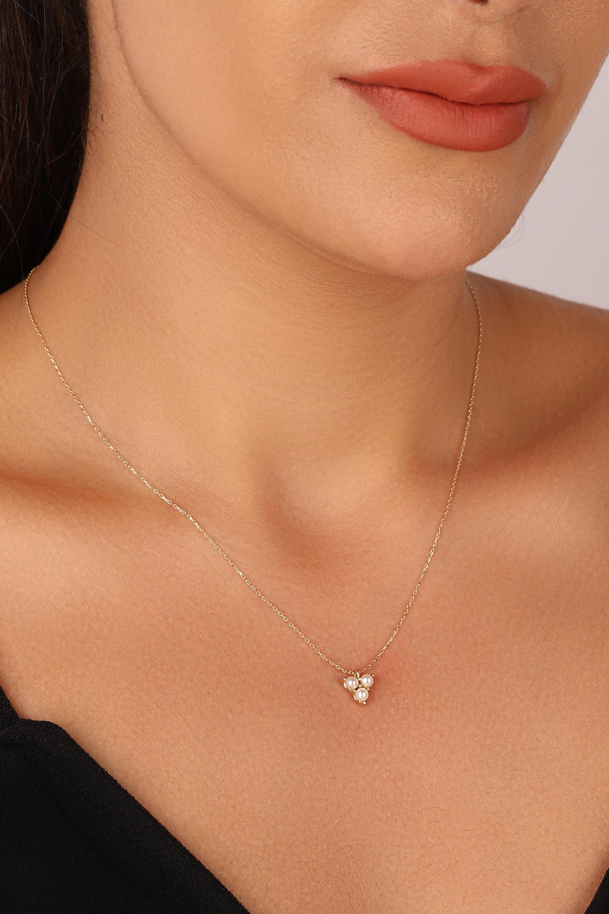 Tria Doğal İnci Kolye