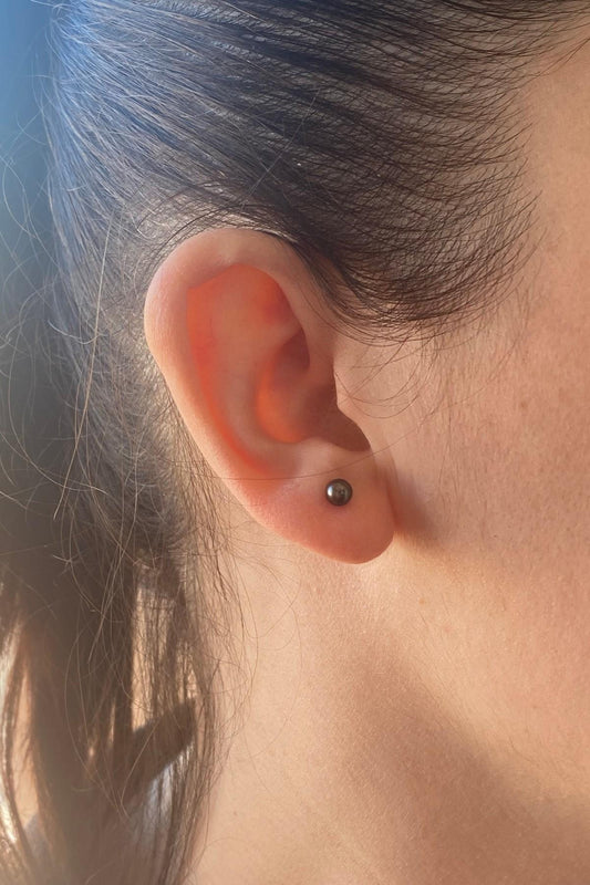 Doğal İnci Top Küpe