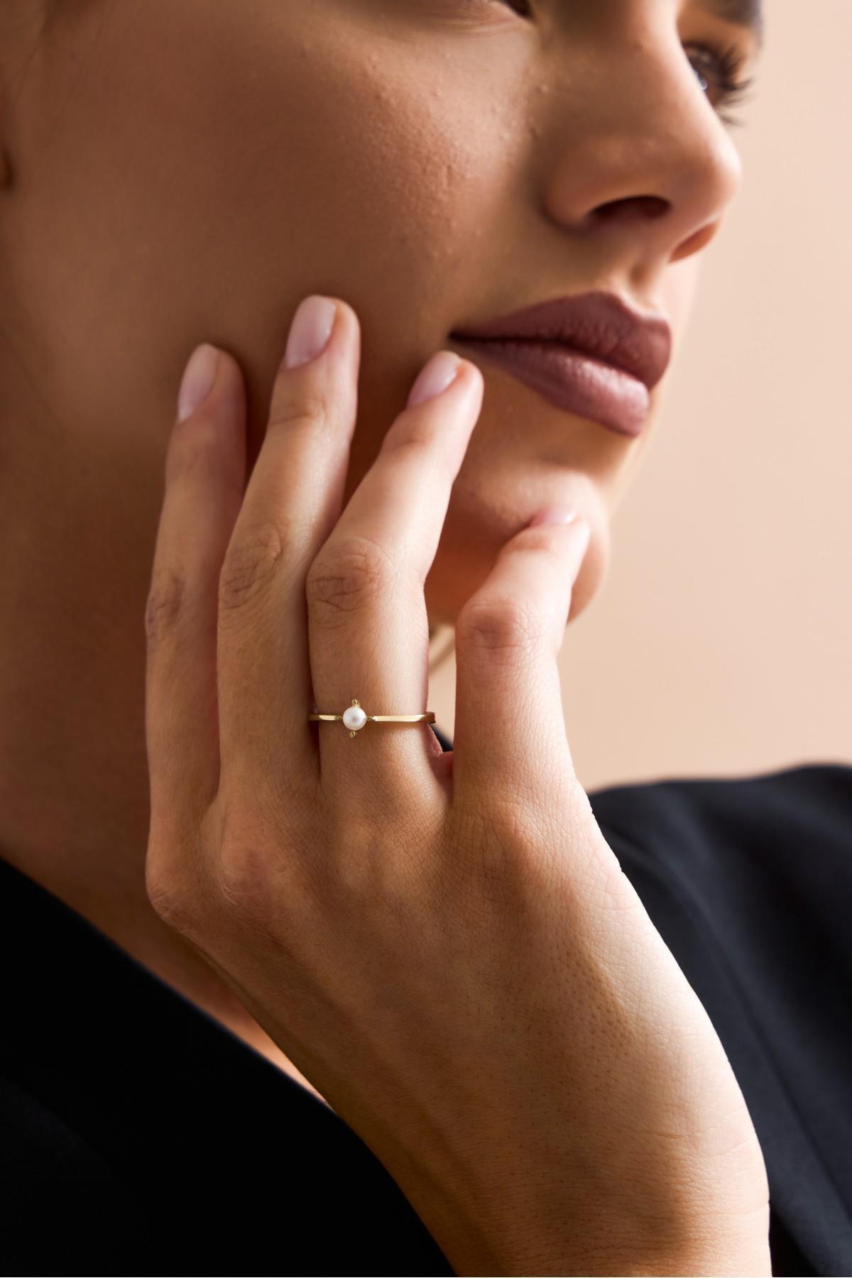 Doğal İnci Yüzük