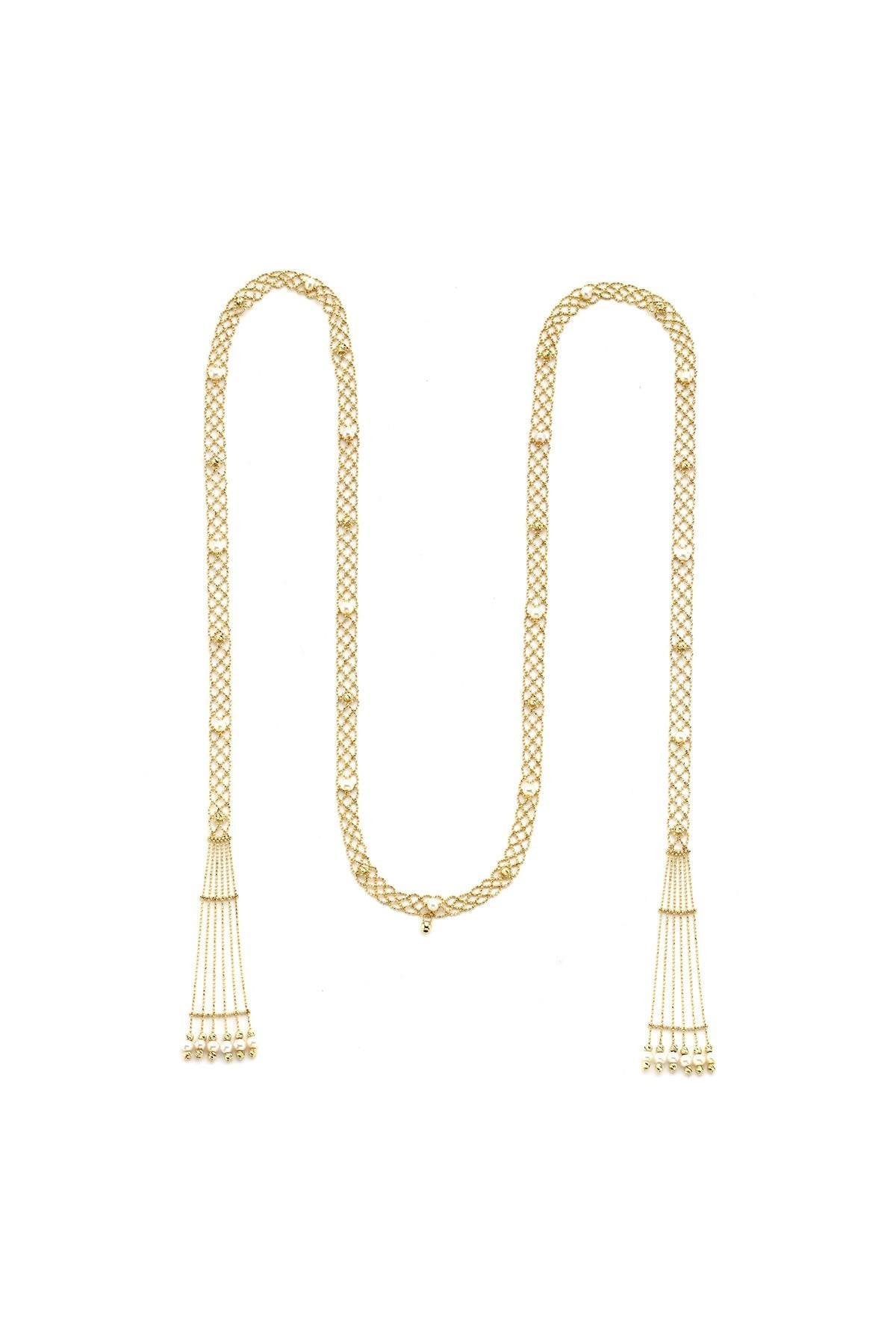 Dorika Toplu Doğal İnci Kemer